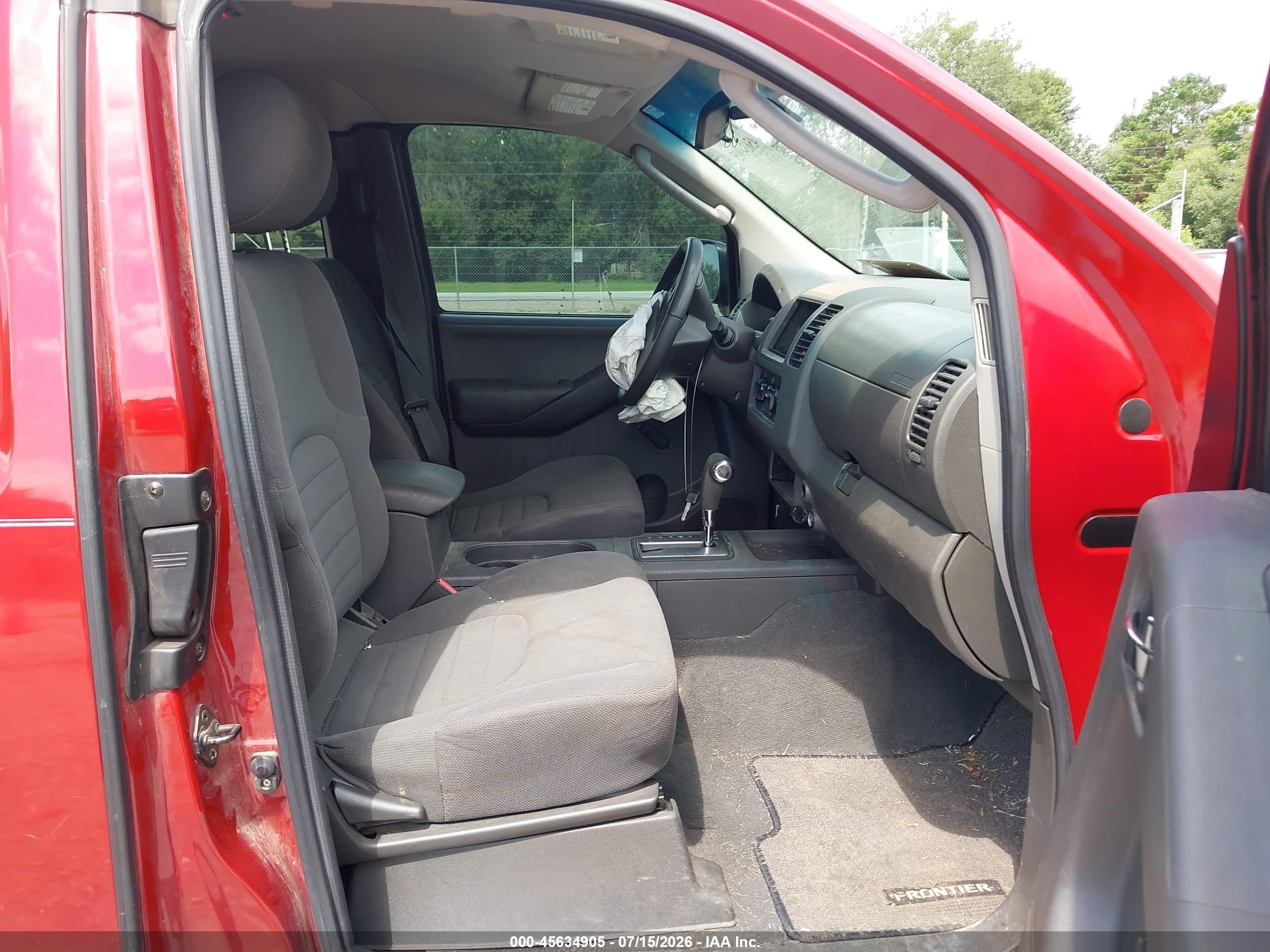 2007 Nissan Frontier Xe Red vin: 1N6BD06T67C427946