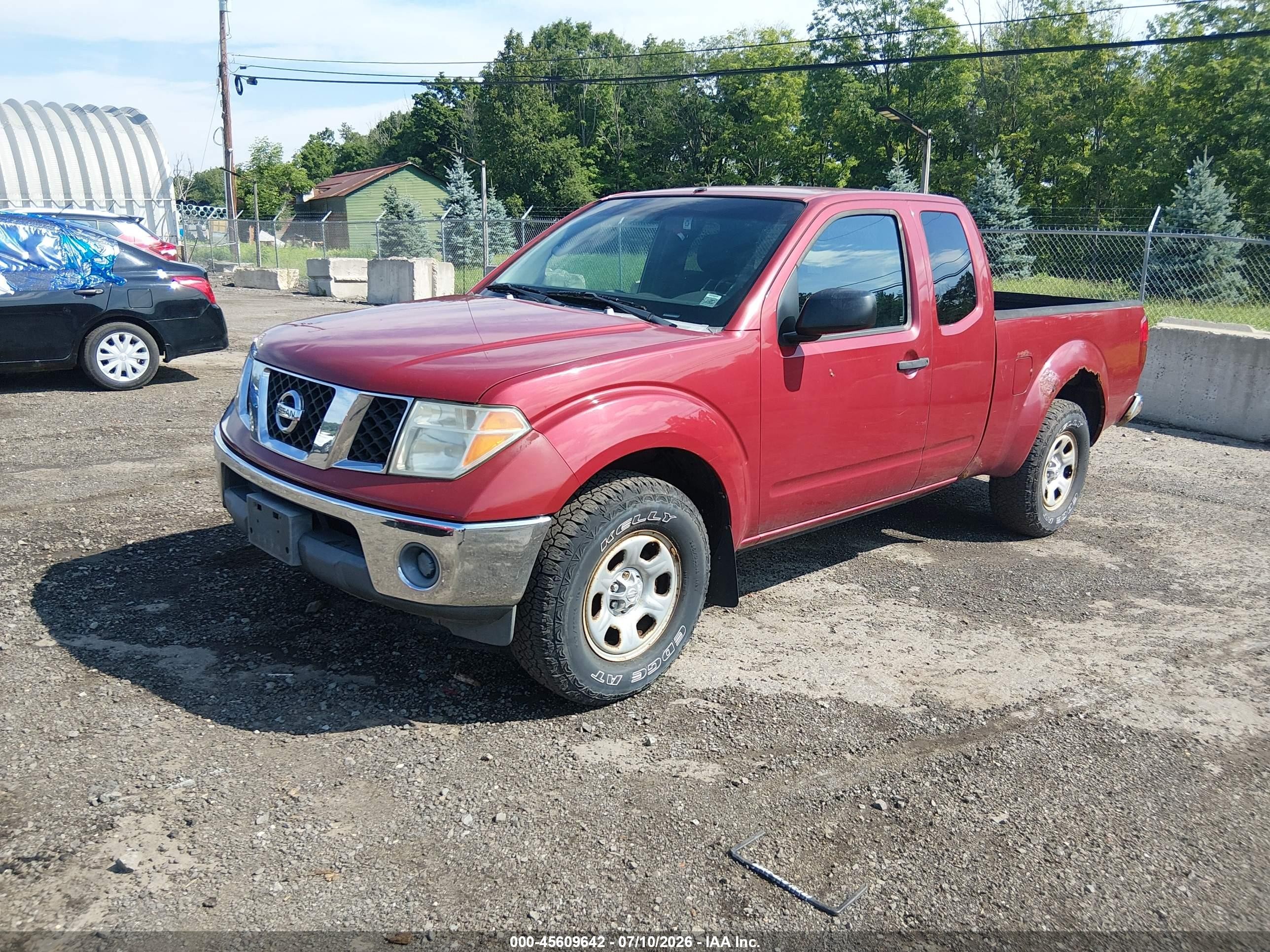 2008 Nissan Frontier Se-i4 Red vin: 1N6BD06T68C411859