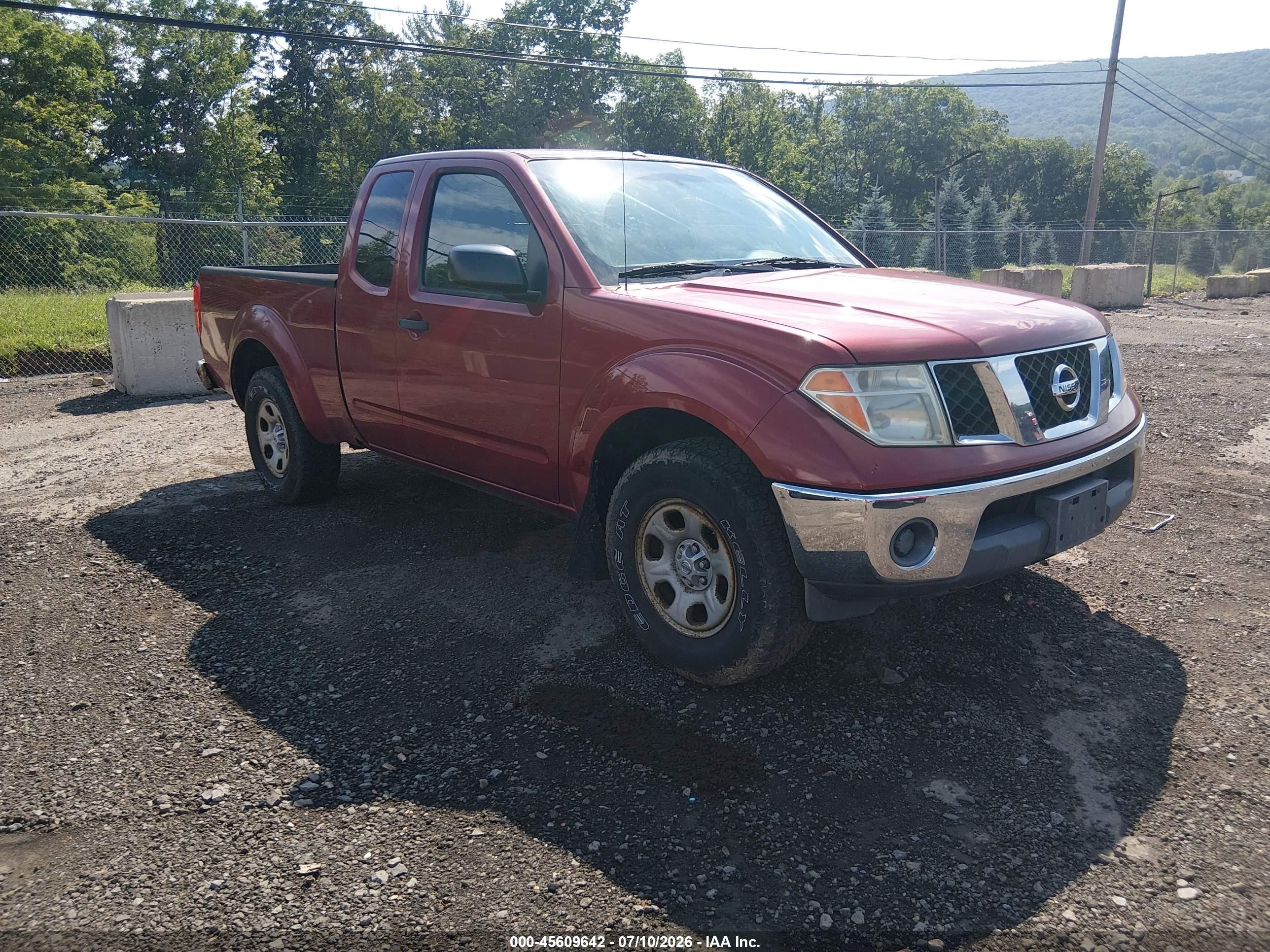 2008 Nissan Frontier Se-i4 Red vin: 1N6BD06T68C411859