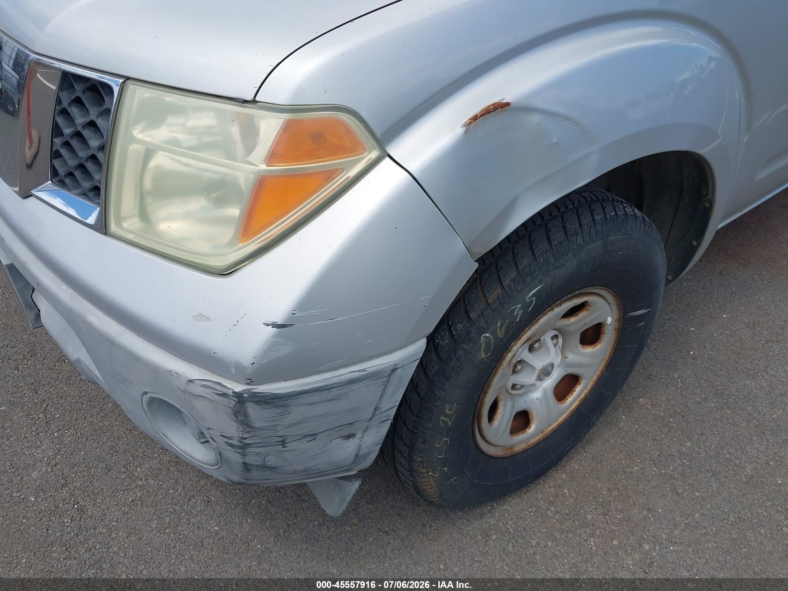 2006 Nissan Frontier Xe Silver vin: 1N6BD06T76C430854