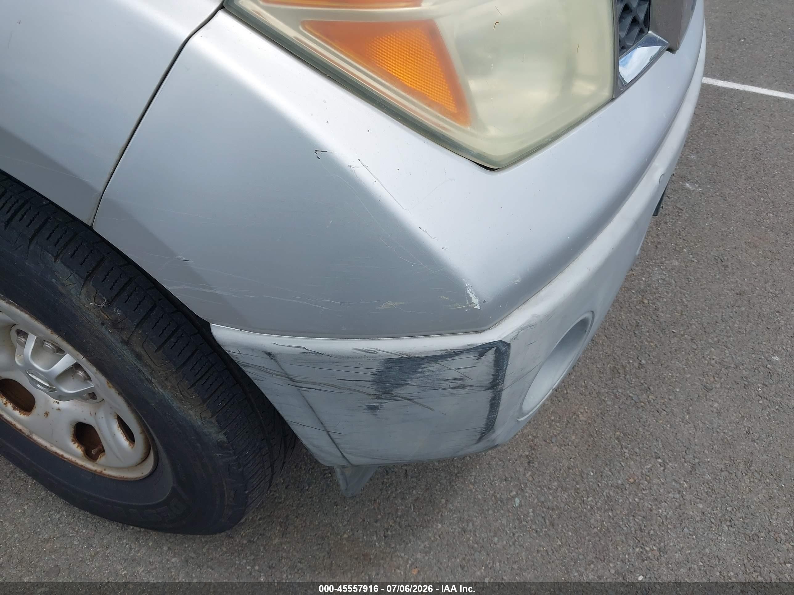 2006 Nissan Frontier Xe Silver vin: 1N6BD06T76C430854