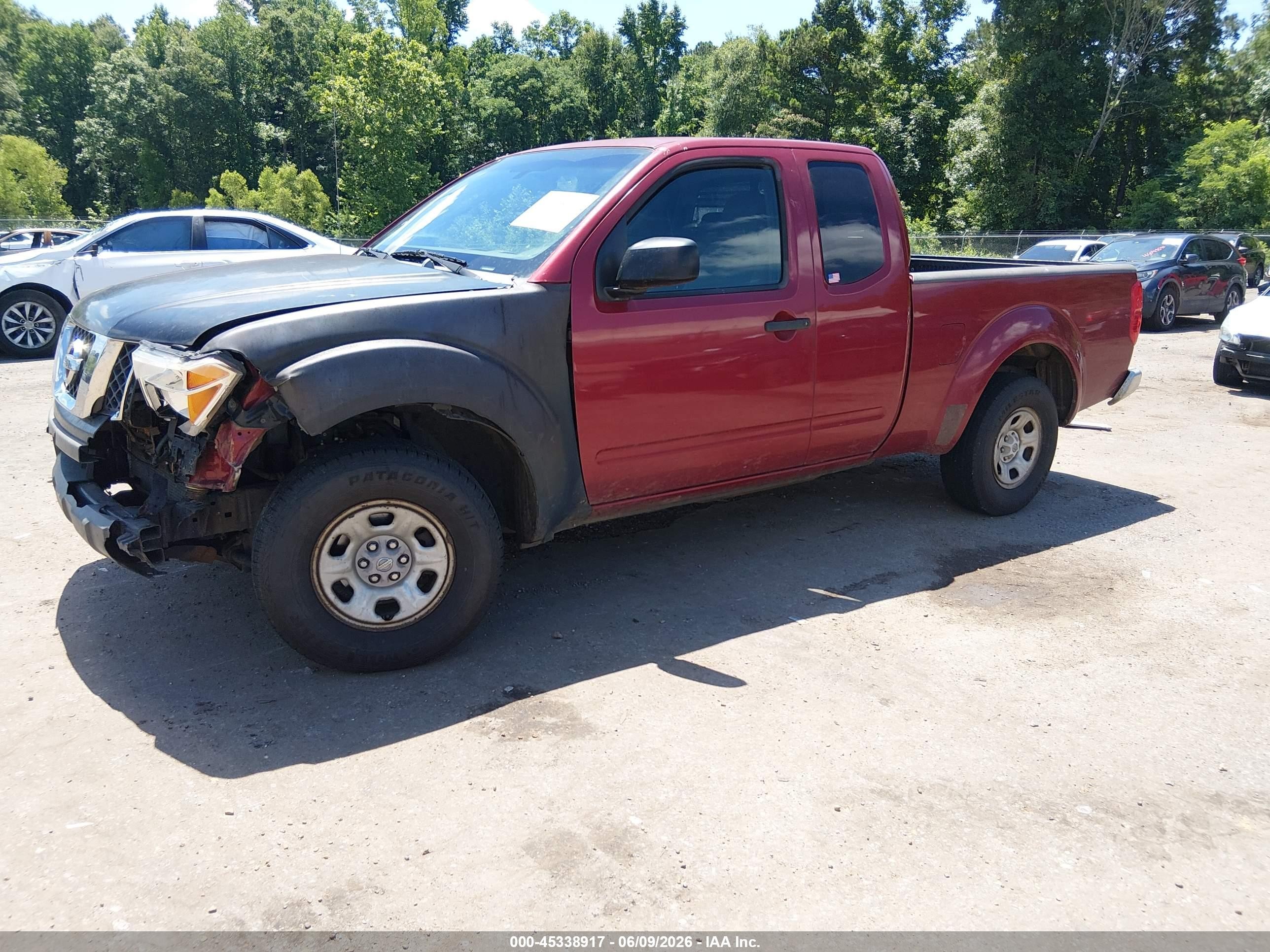 2007 Nissan Frontier Xe Red vin: 1N6BD06T77C409858