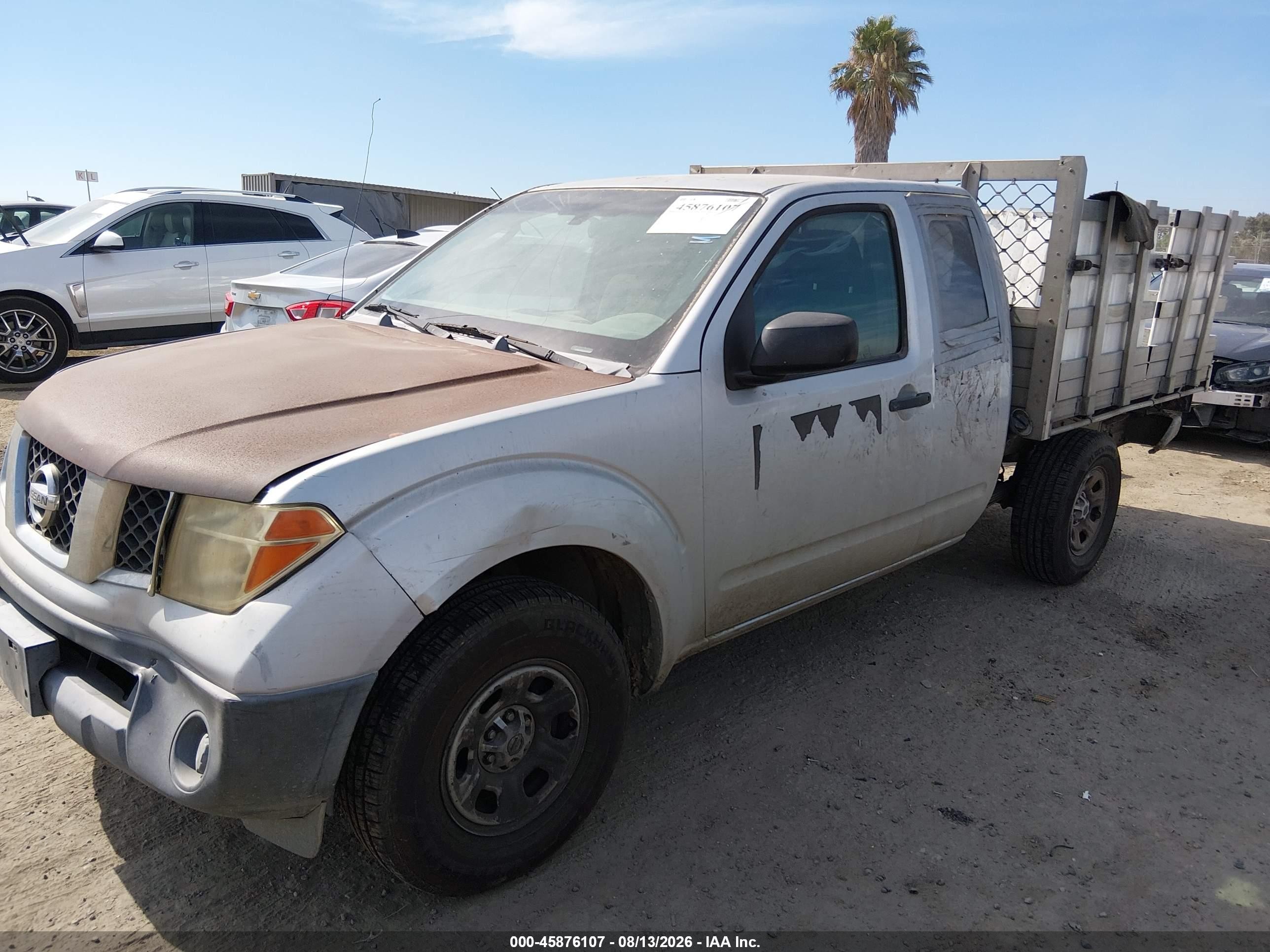2007 Nissan Frontier Xe Gray vin: 1N6BD06T77C440009