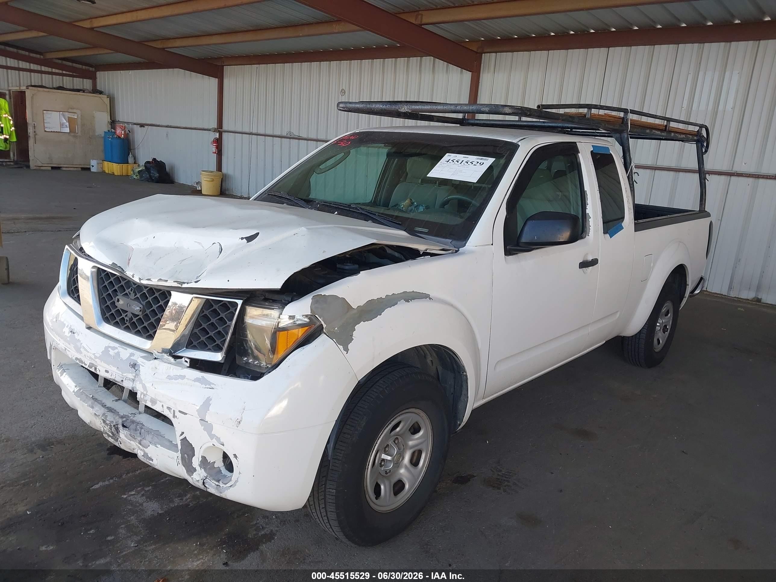 2005 Nissan Frontier 2wd Xe White vin: 1N6BD06T85C447550