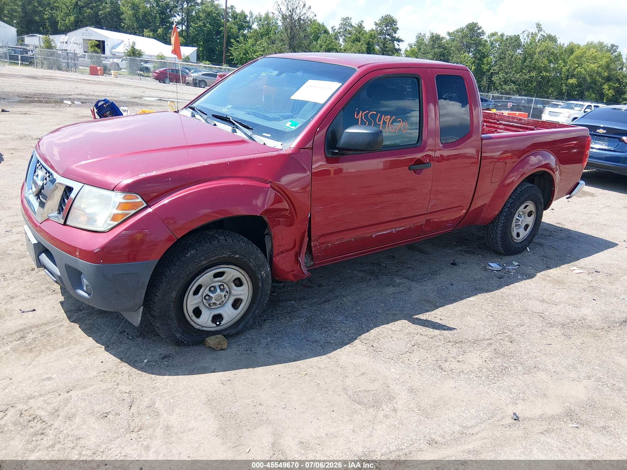 2009 Nissan Frontier Xe Red vin: 1N6BD06T89C412898