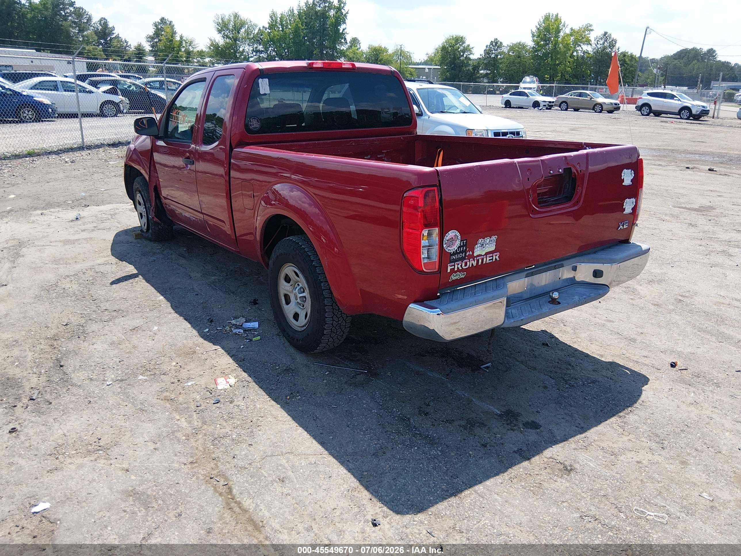 2009 Nissan Frontier Xe Red vin: 1N6BD06T89C412898