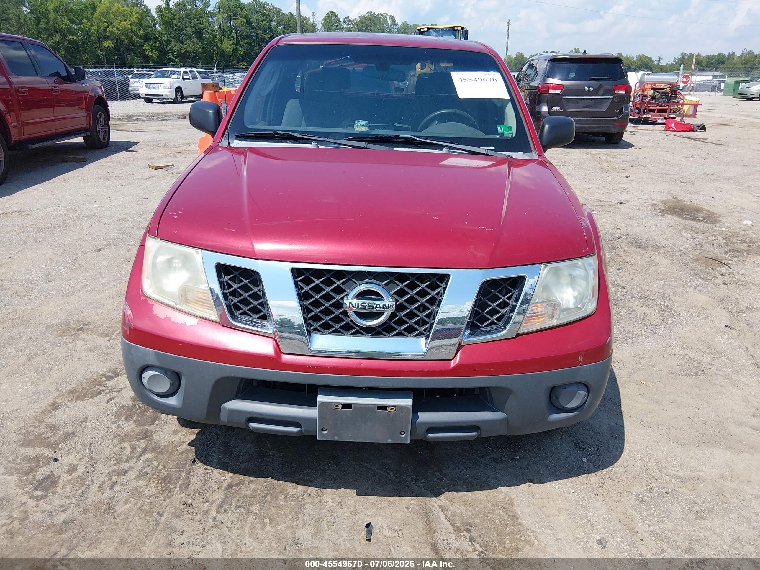 2009 Nissan Frontier Xe Red vin: 1N6BD06T89C412898