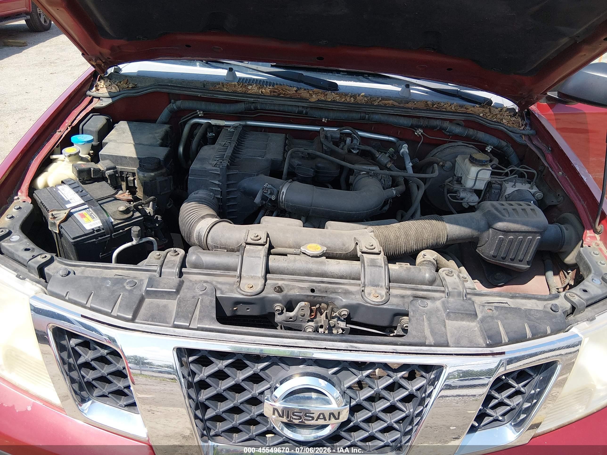 2009 Nissan Frontier Xe Red vin: 1N6BD06T89C412898