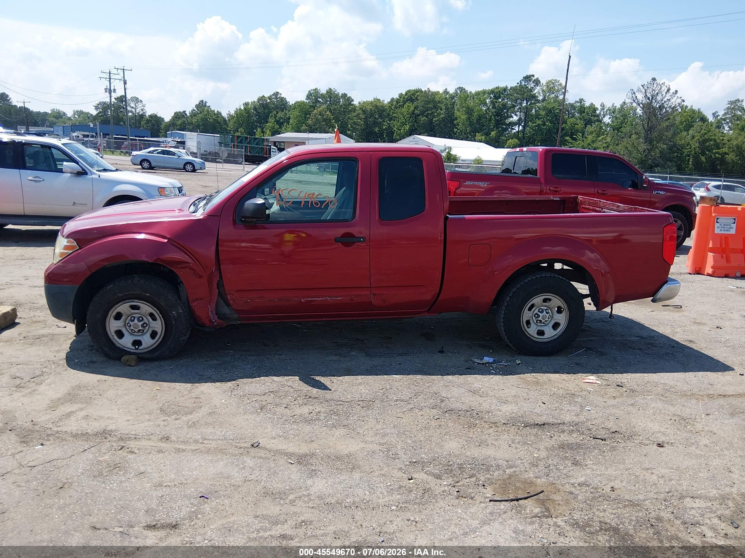 2009 Nissan Frontier Xe Red vin: 1N6BD06T89C412898