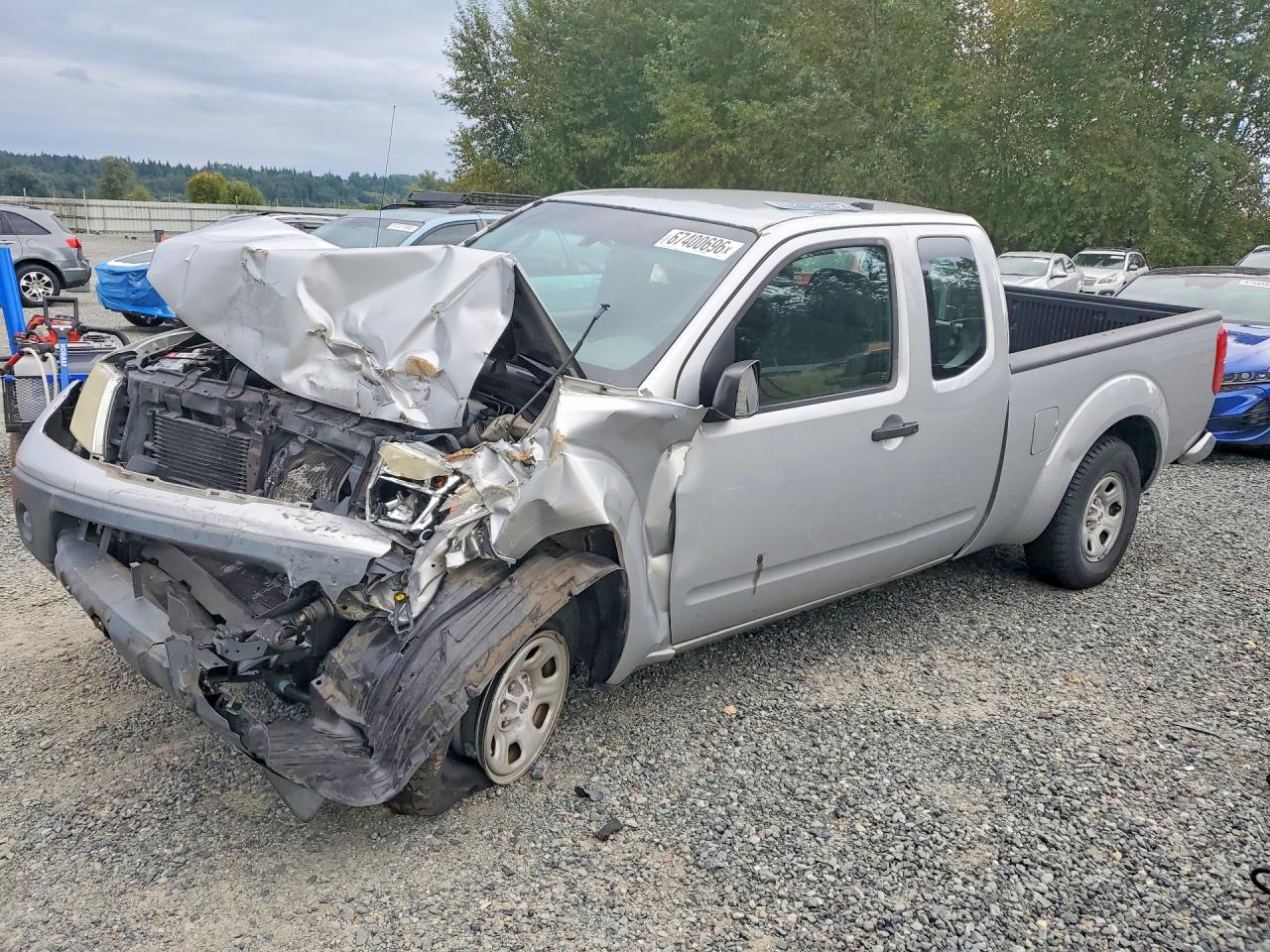 2007 Nissan Frontier Xe Silver vin: 1N6BD06T97C443994