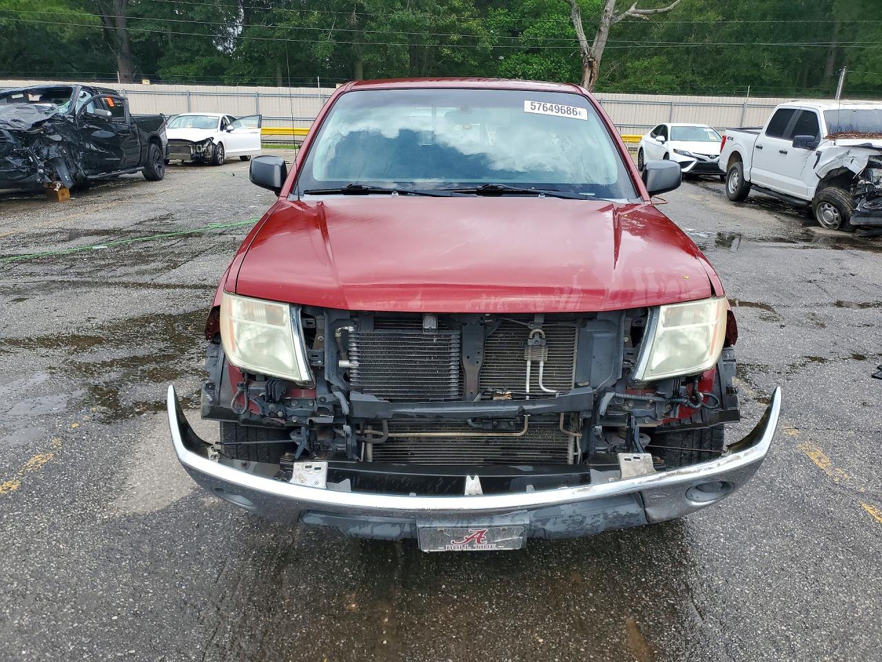 2008 Nissan Frontier Xe Red vin: 1N6BD06T98C417445