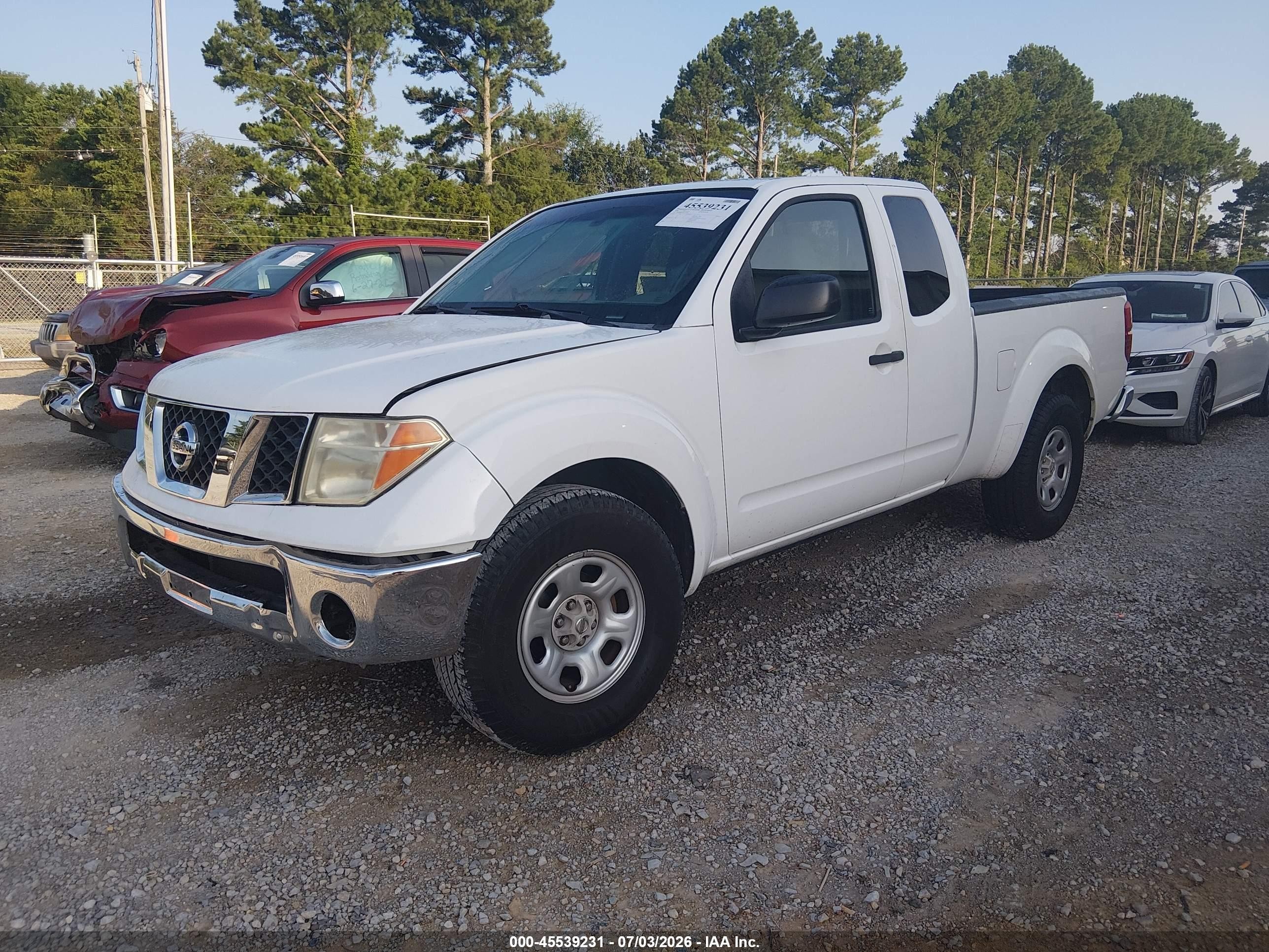 2008 Nissan Frontier Se-i4 White vin: 1N6BD06TX8C422394