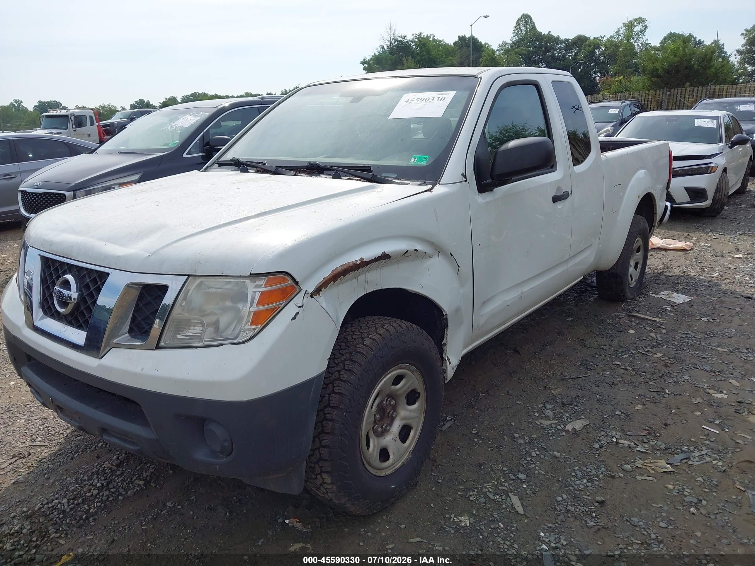 2014 Nissan Frontier S/sv-i4 White vin: 1N6BD0CT0EN725351