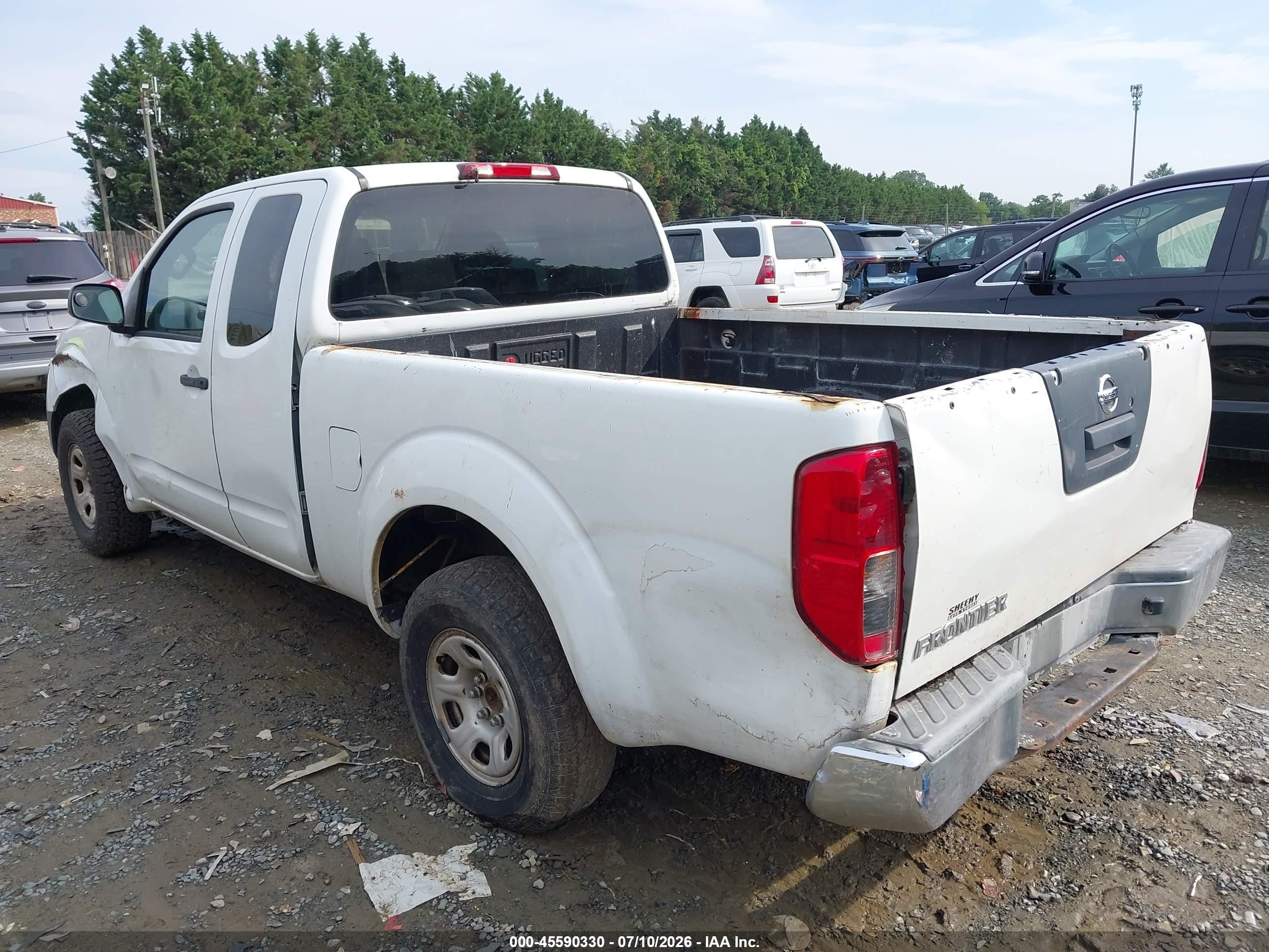 2014 Nissan Frontier S/sv-i4 White vin: 1N6BD0CT0EN725351