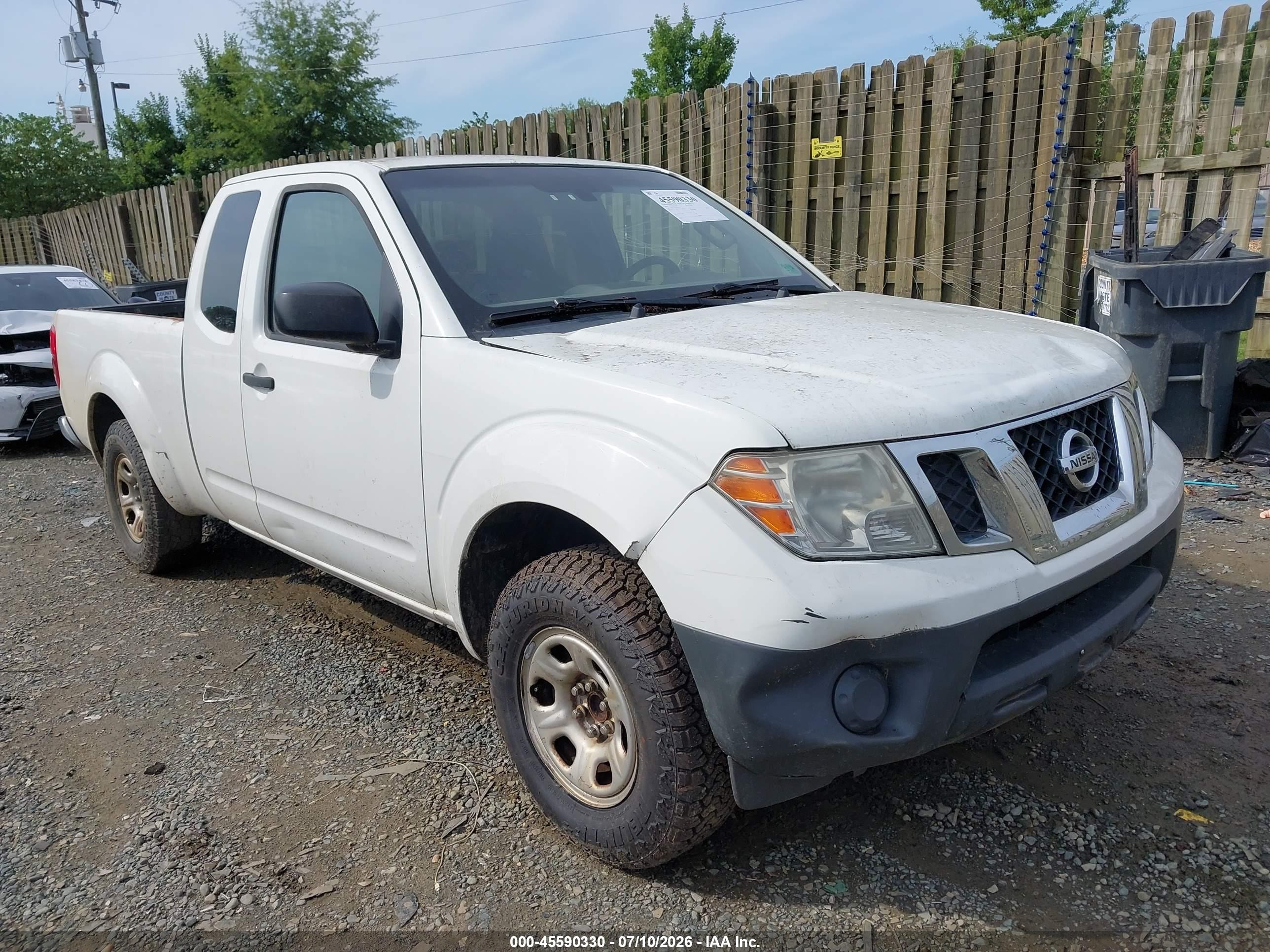 2014 Nissan Frontier S/sv-i4 White vin: 1N6BD0CT0EN725351