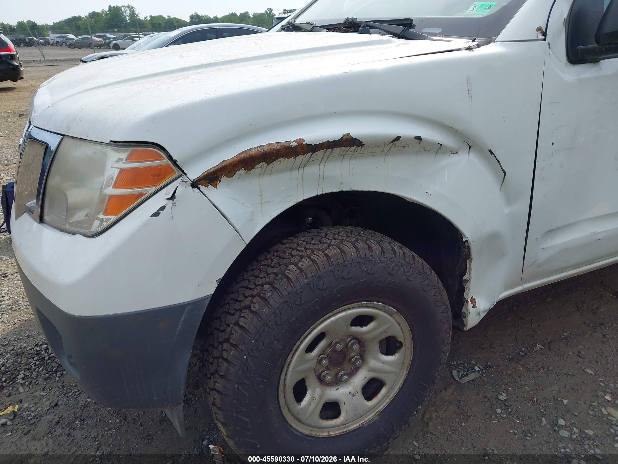 2014 Nissan Frontier S/sv-i4 White vin: 1N6BD0CT0EN725351