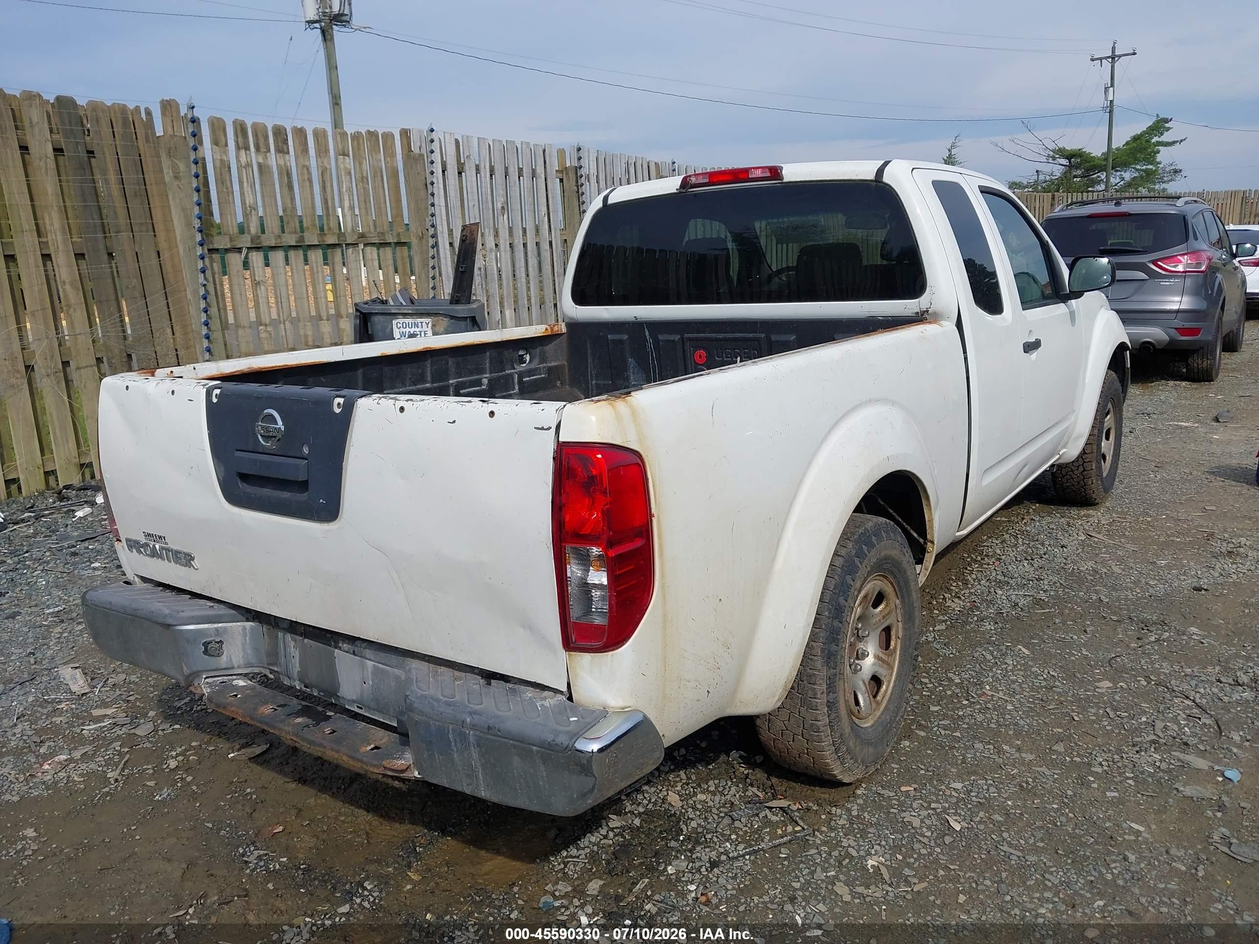2014 Nissan Frontier S/sv-i4 White vin: 1N6BD0CT0EN725351