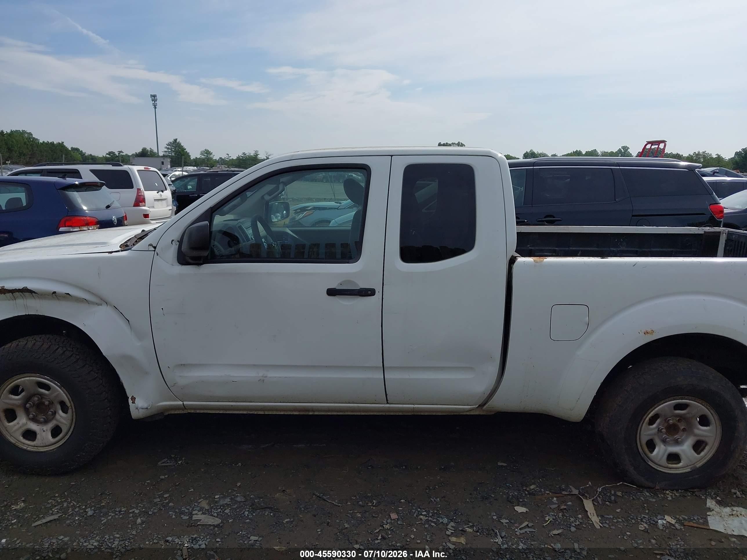 2014 Nissan Frontier S/sv-i4 White vin: 1N6BD0CT0EN725351