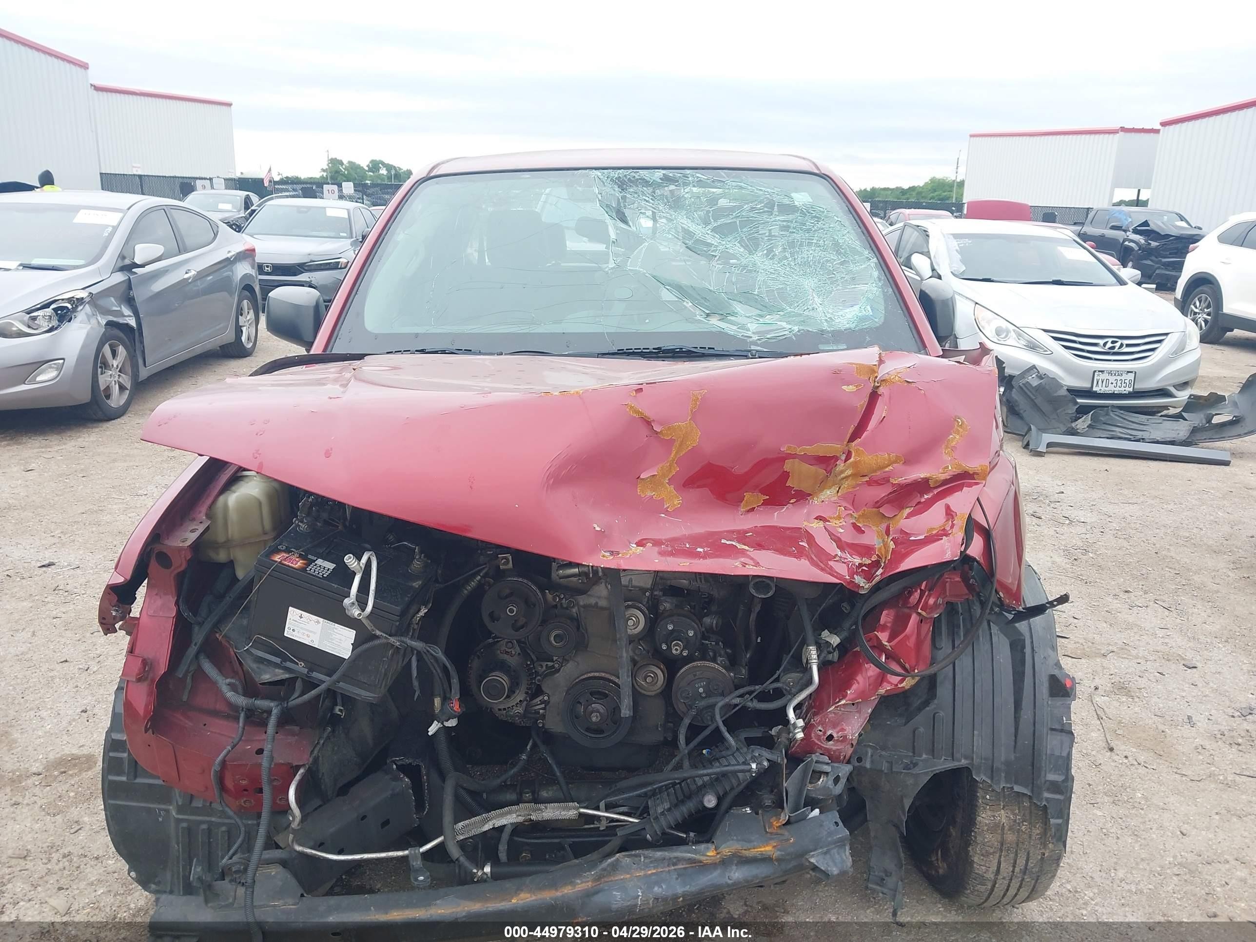2014 Nissan Frontier S Red vin: 1N6BD0CT0EN770497