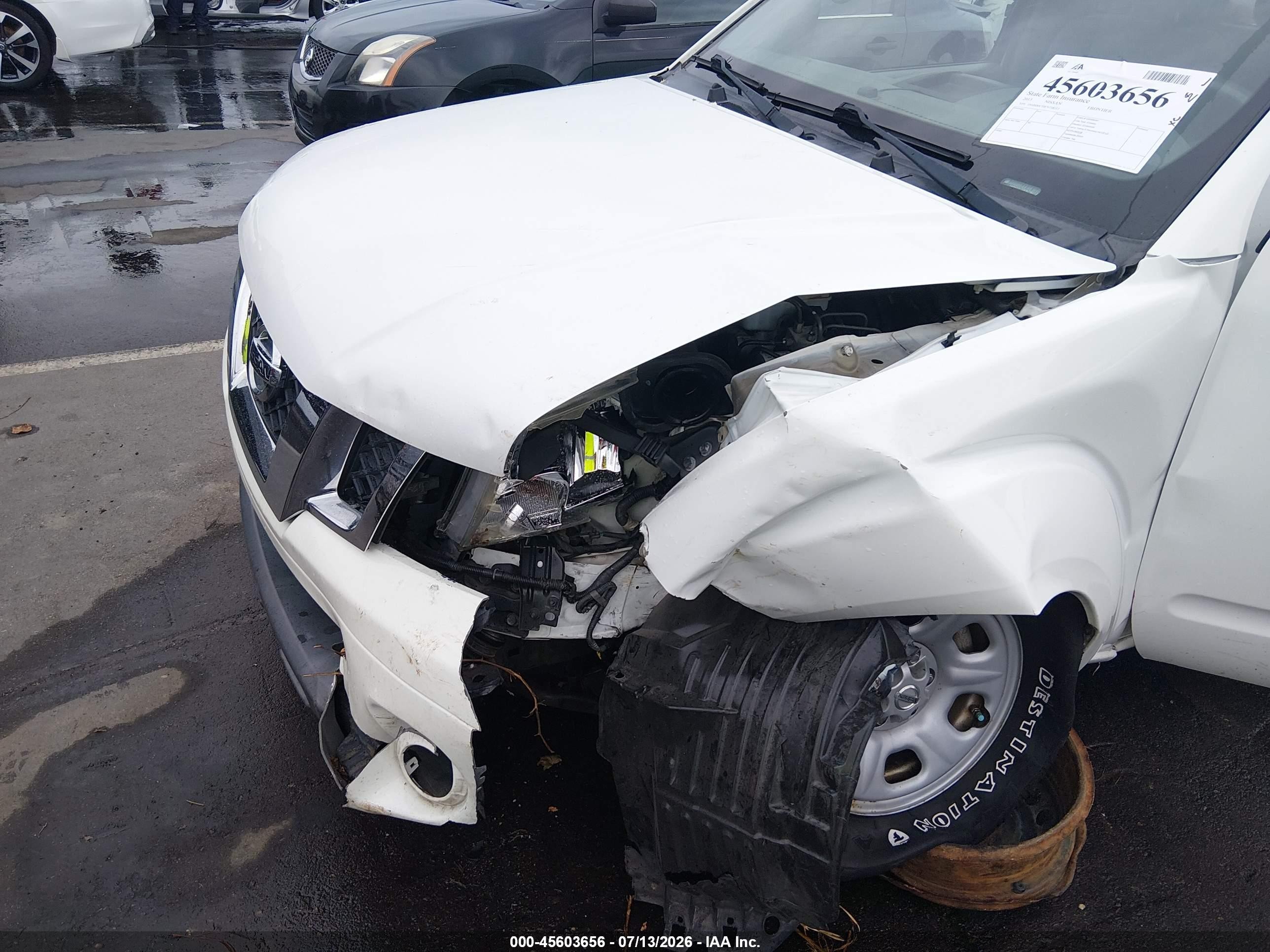2015 Nissan Frontier S White vin: 1N6BD0CT0FN738313