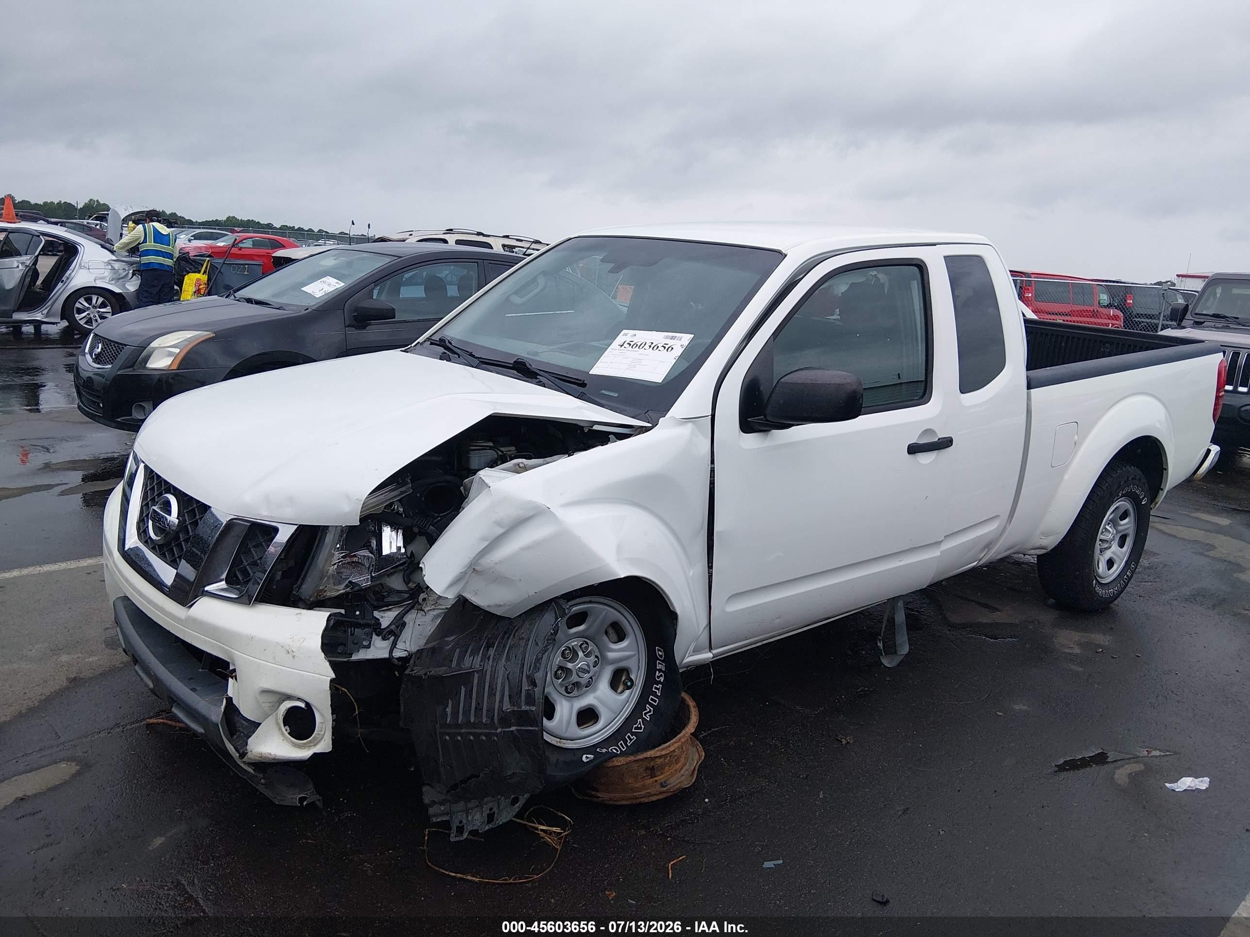 2015 Nissan Frontier S White vin: 1N6BD0CT0FN738313