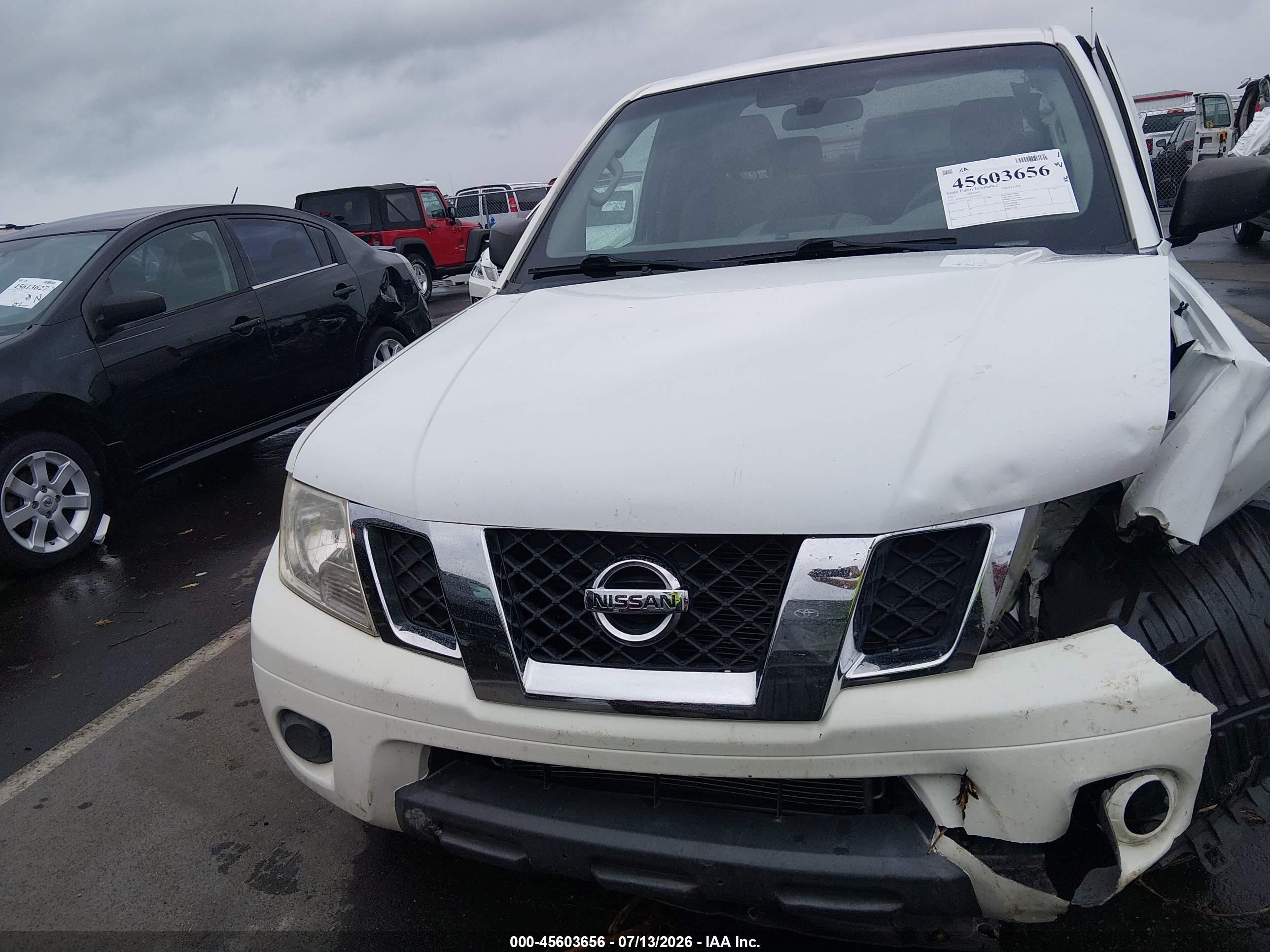 2015 Nissan Frontier S White vin: 1N6BD0CT0FN738313