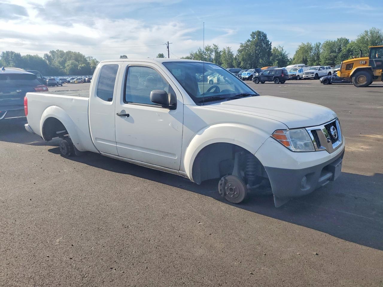 2015 Nissan Frontier S White vin: 1N6BD0CT0FN758500
