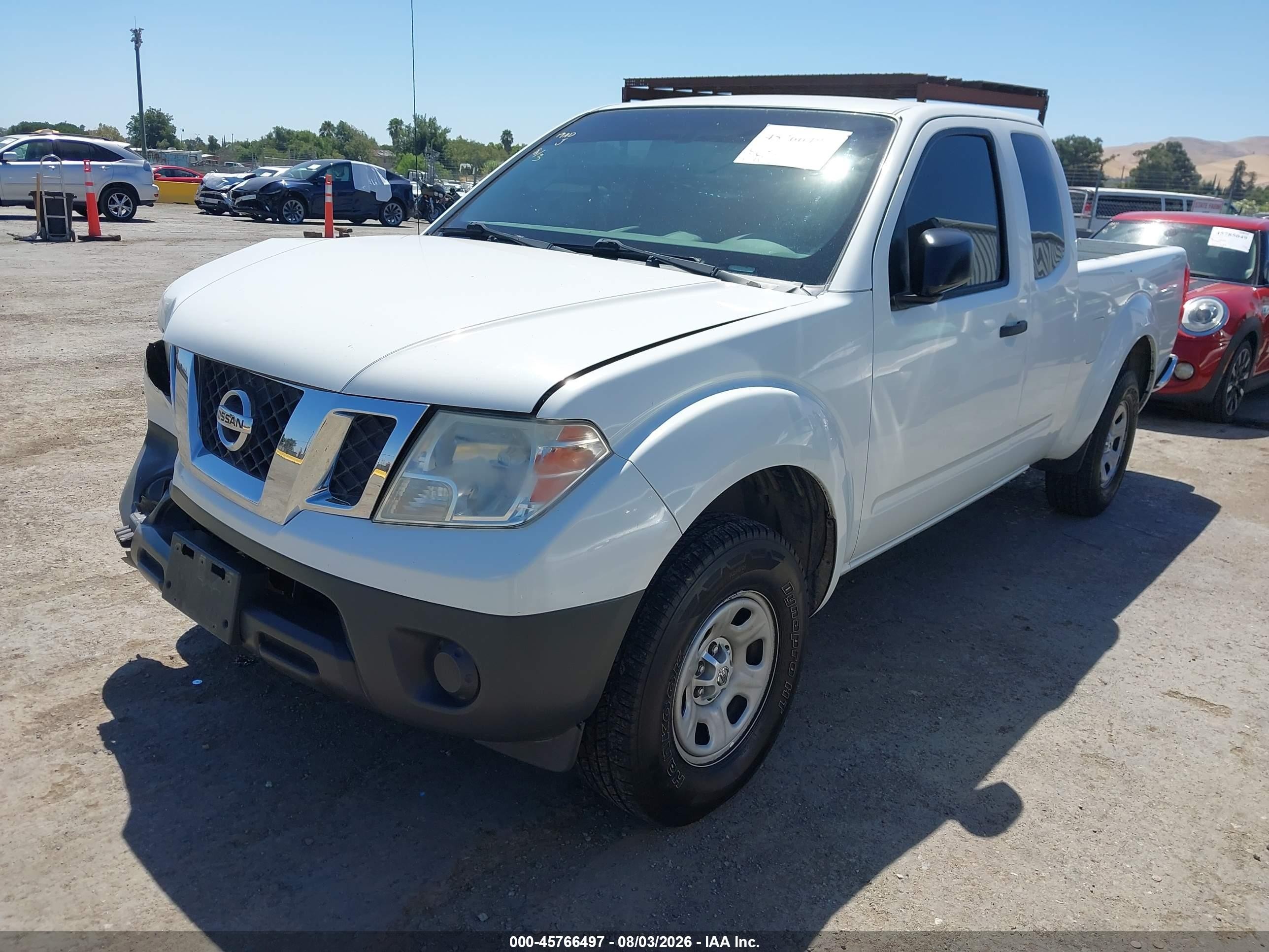 2015 Nissan Frontier S/sv-i4 White vin: 1N6BD0CT0FN763809