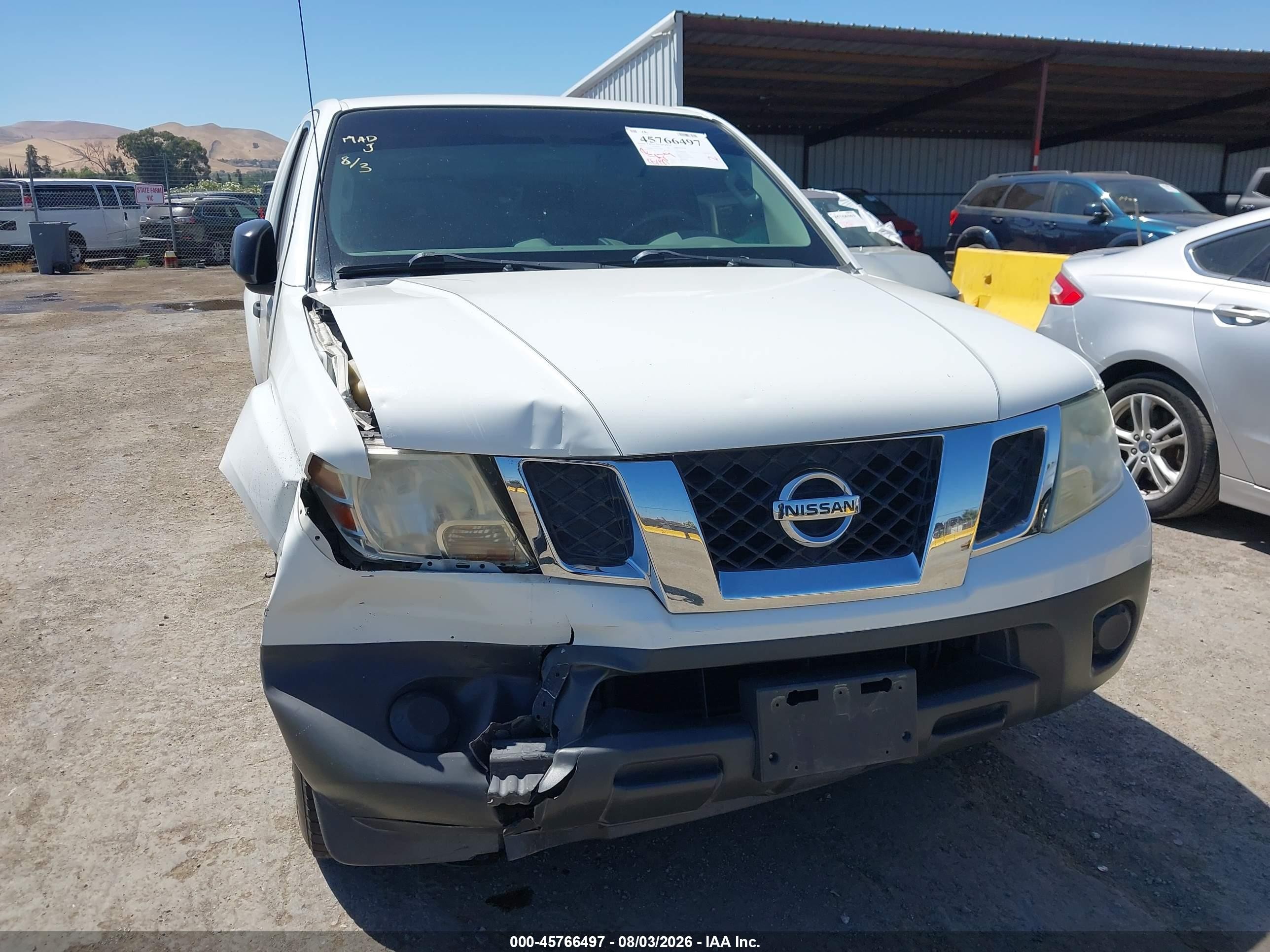 2015 Nissan Frontier S/sv-i4 White vin: 1N6BD0CT0FN763809