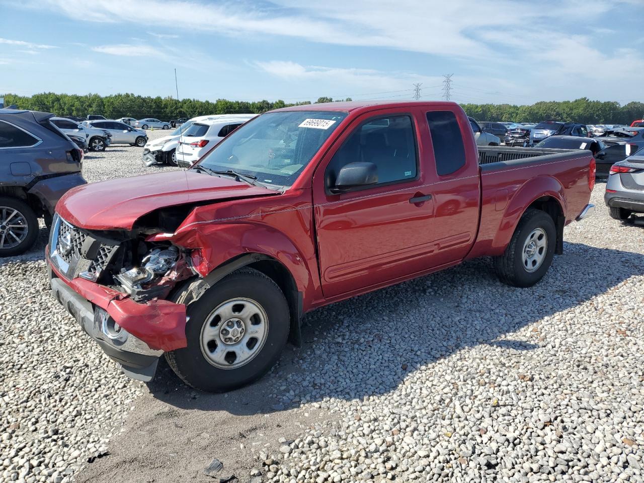 2010 Nissan Frontier Xe Red vin: 1N6BD0CT1AC441314