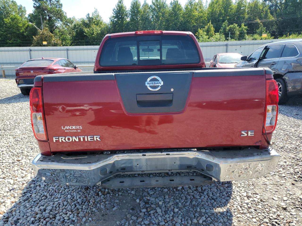 2010 Nissan Frontier Xe Red vin: 1N6BD0CT1AC441314