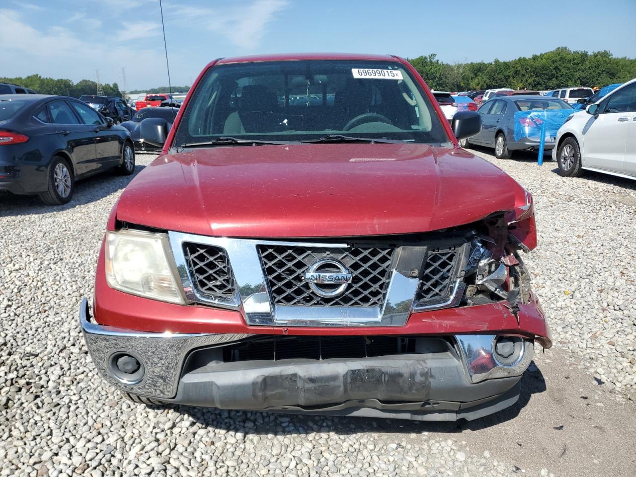 2010 Nissan Frontier Xe Red vin: 1N6BD0CT1AC441314