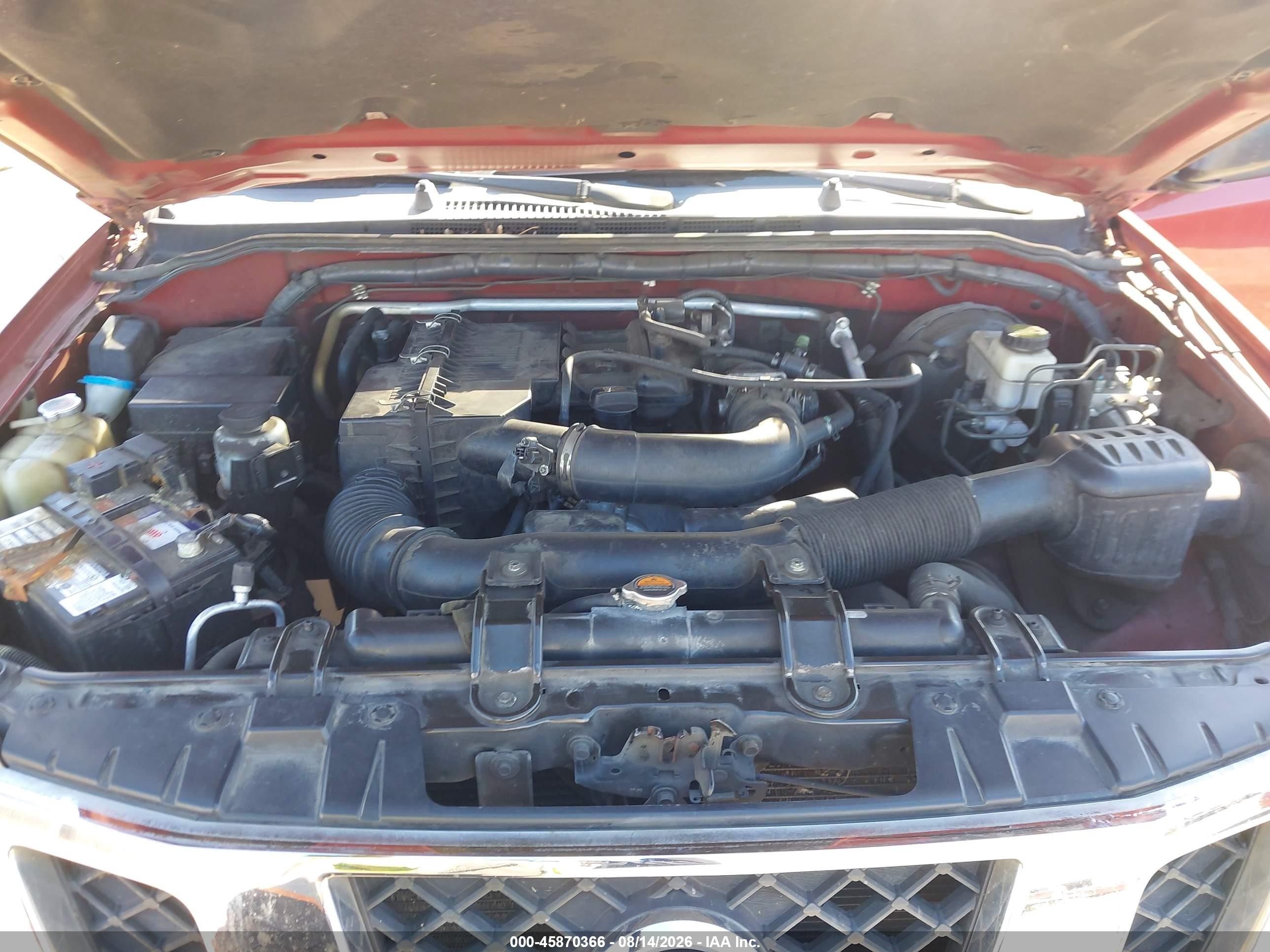 2013 Nissan Frontier Sv-i4 Красный vin: 1N6BD0CT1DN711103