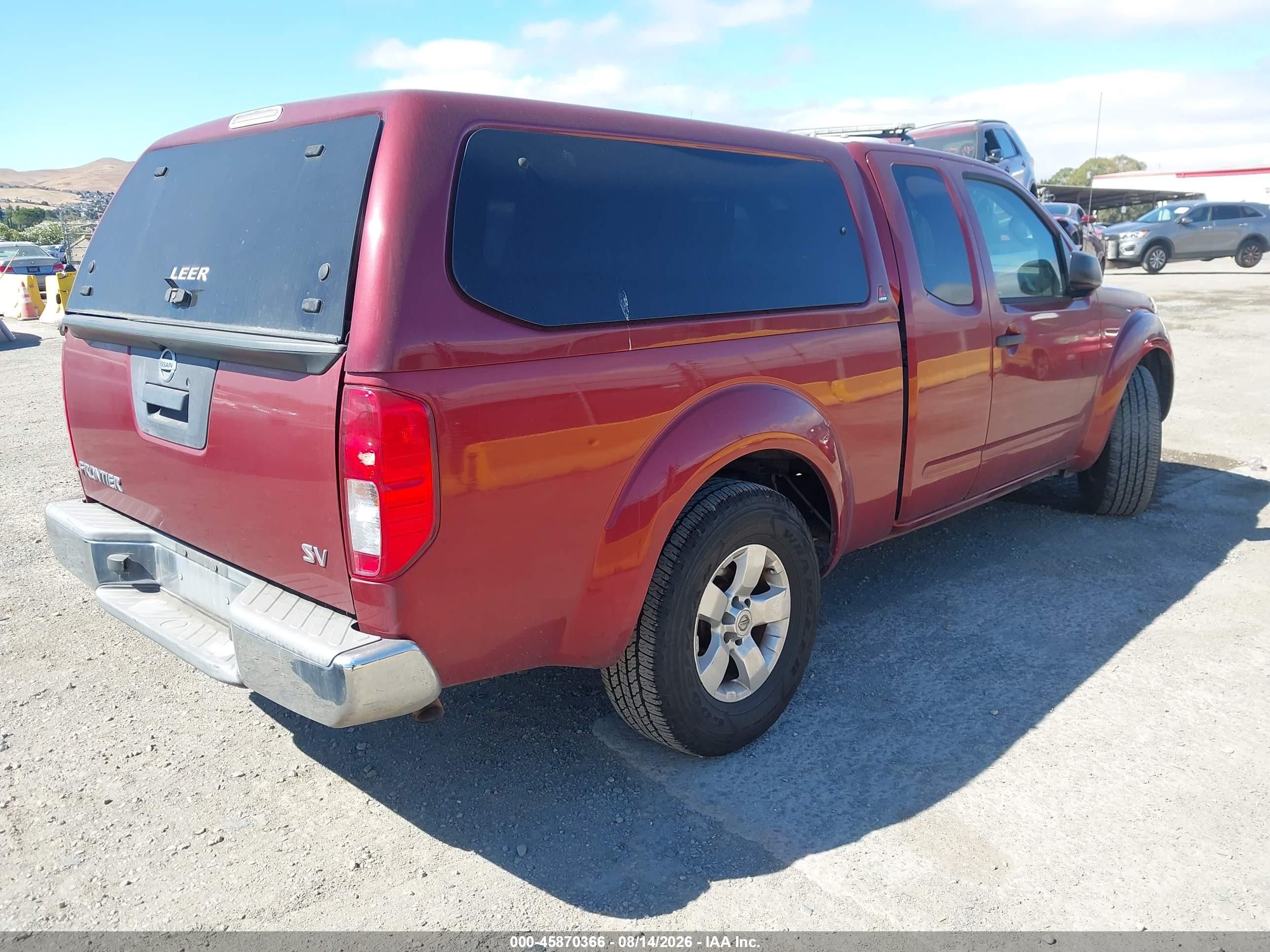 2013 Nissan Frontier Sv-i4 Красный vin: 1N6BD0CT1DN711103