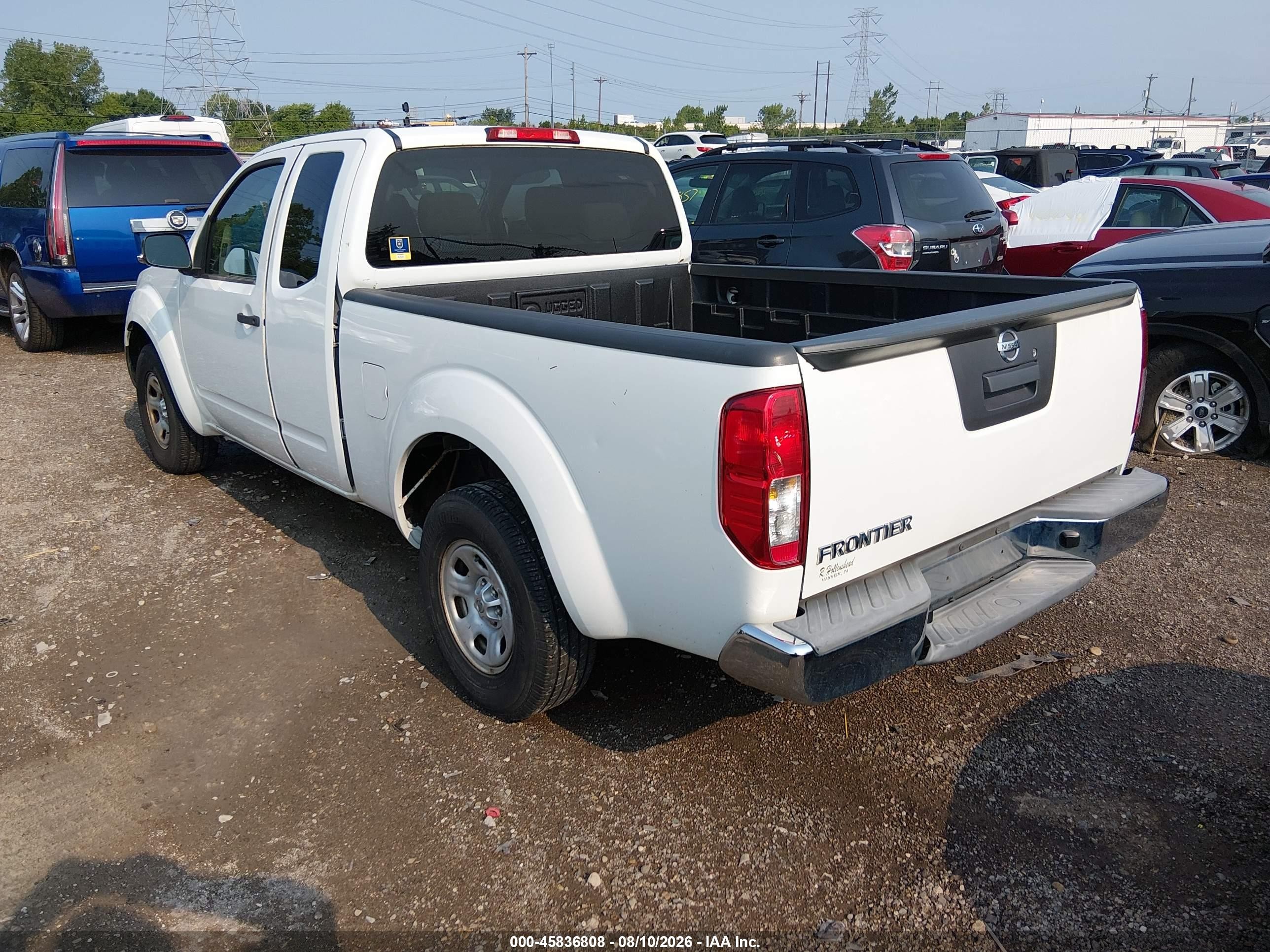 2014 Nissan Frontier S/sv-i4 White vin: 1N6BD0CT1EN768404
