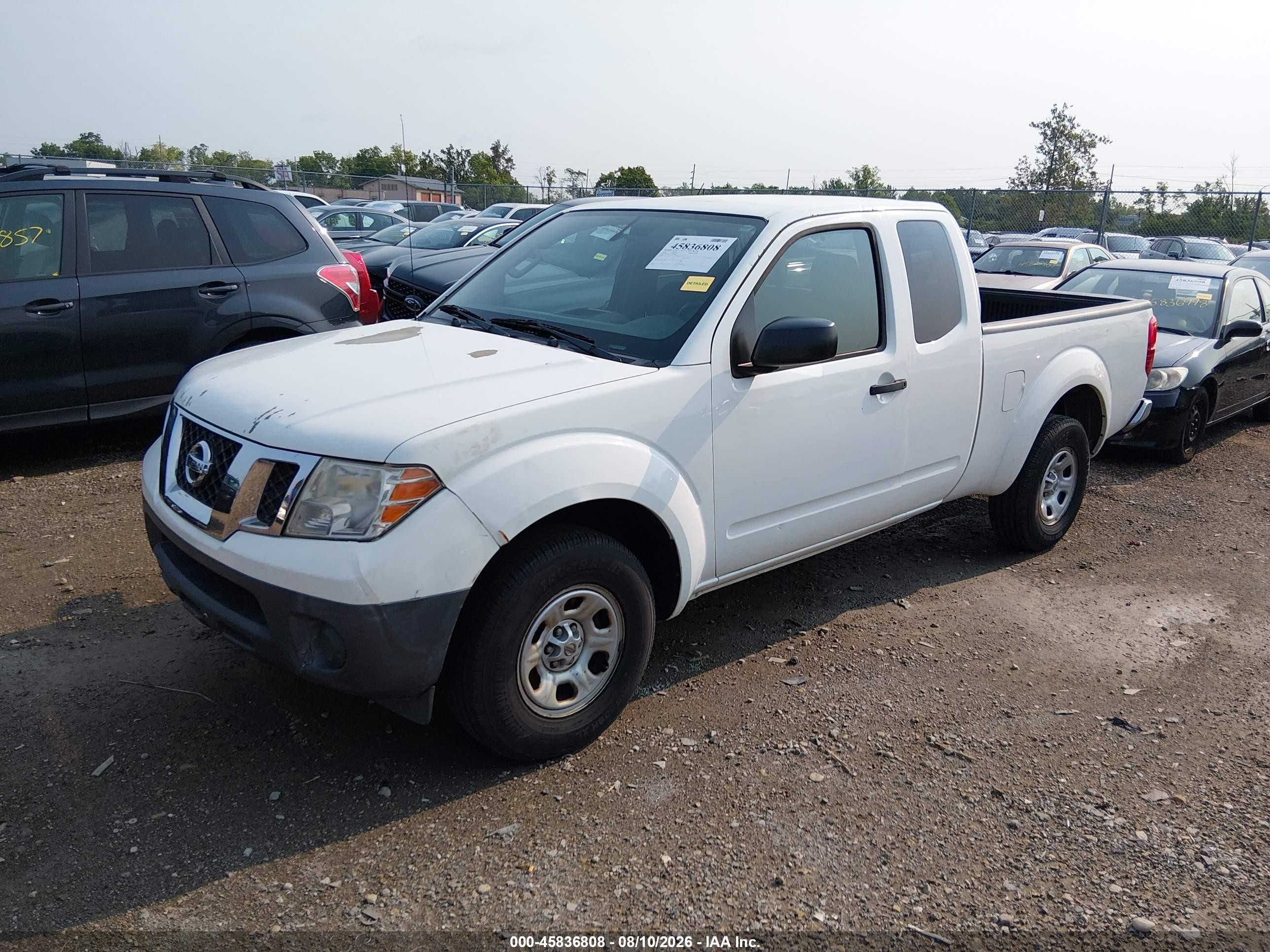 2014 Nissan Frontier S/sv-i4 White vin: 1N6BD0CT1EN768404