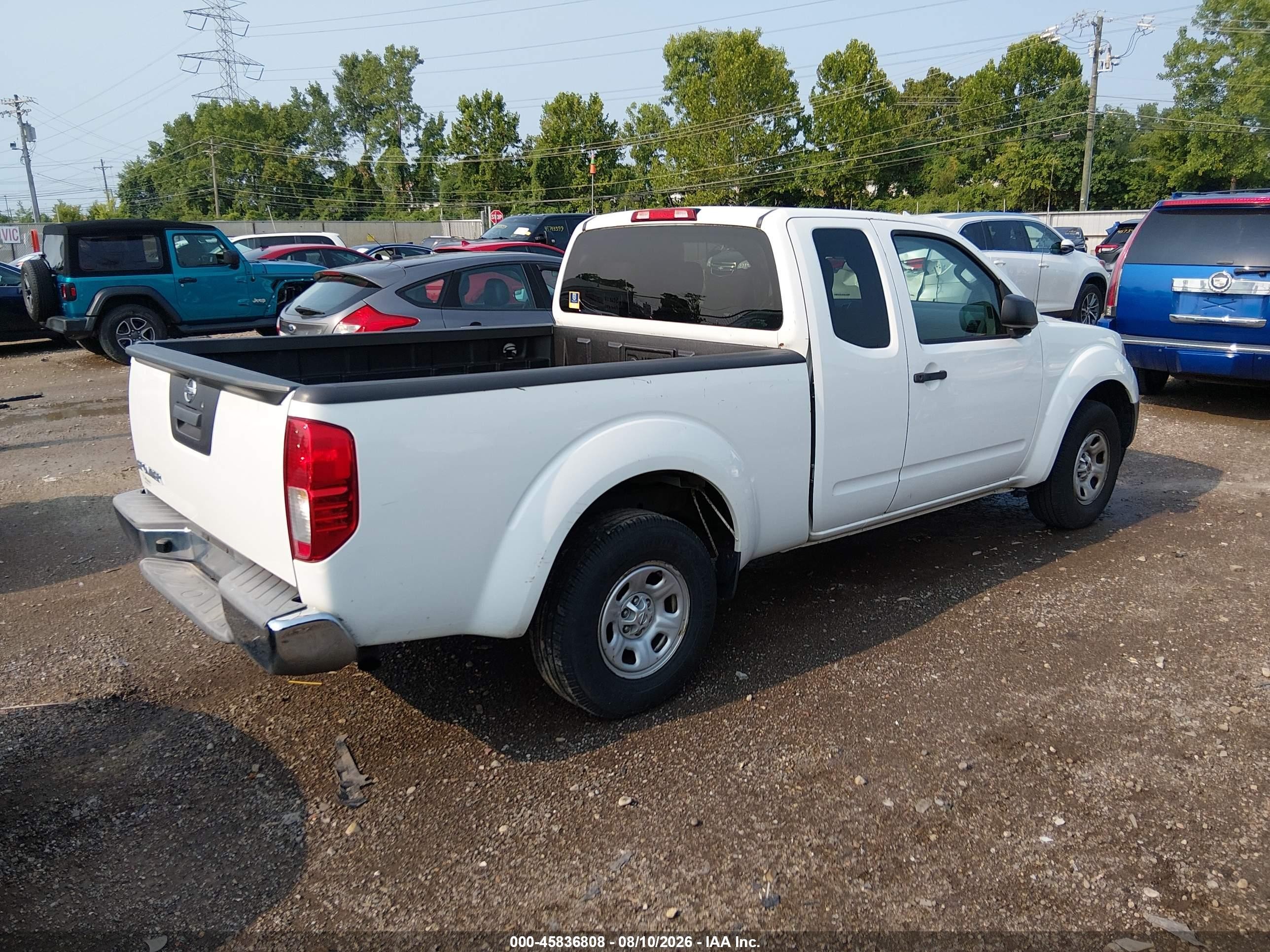 2014 Nissan Frontier S/sv-i4 White vin: 1N6BD0CT1EN768404