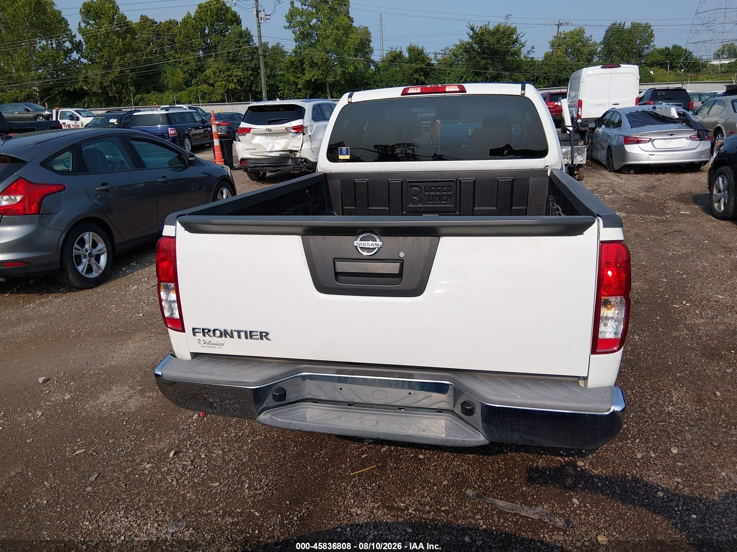 2014 Nissan Frontier S/sv-i4 White vin: 1N6BD0CT1EN768404