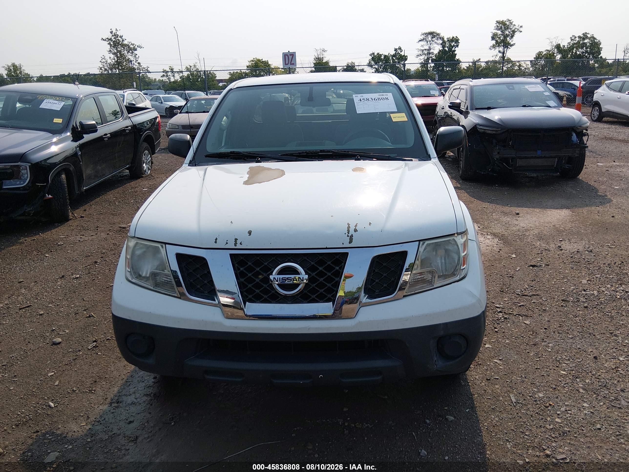 2014 Nissan Frontier S/sv-i4 White vin: 1N6BD0CT1EN768404
