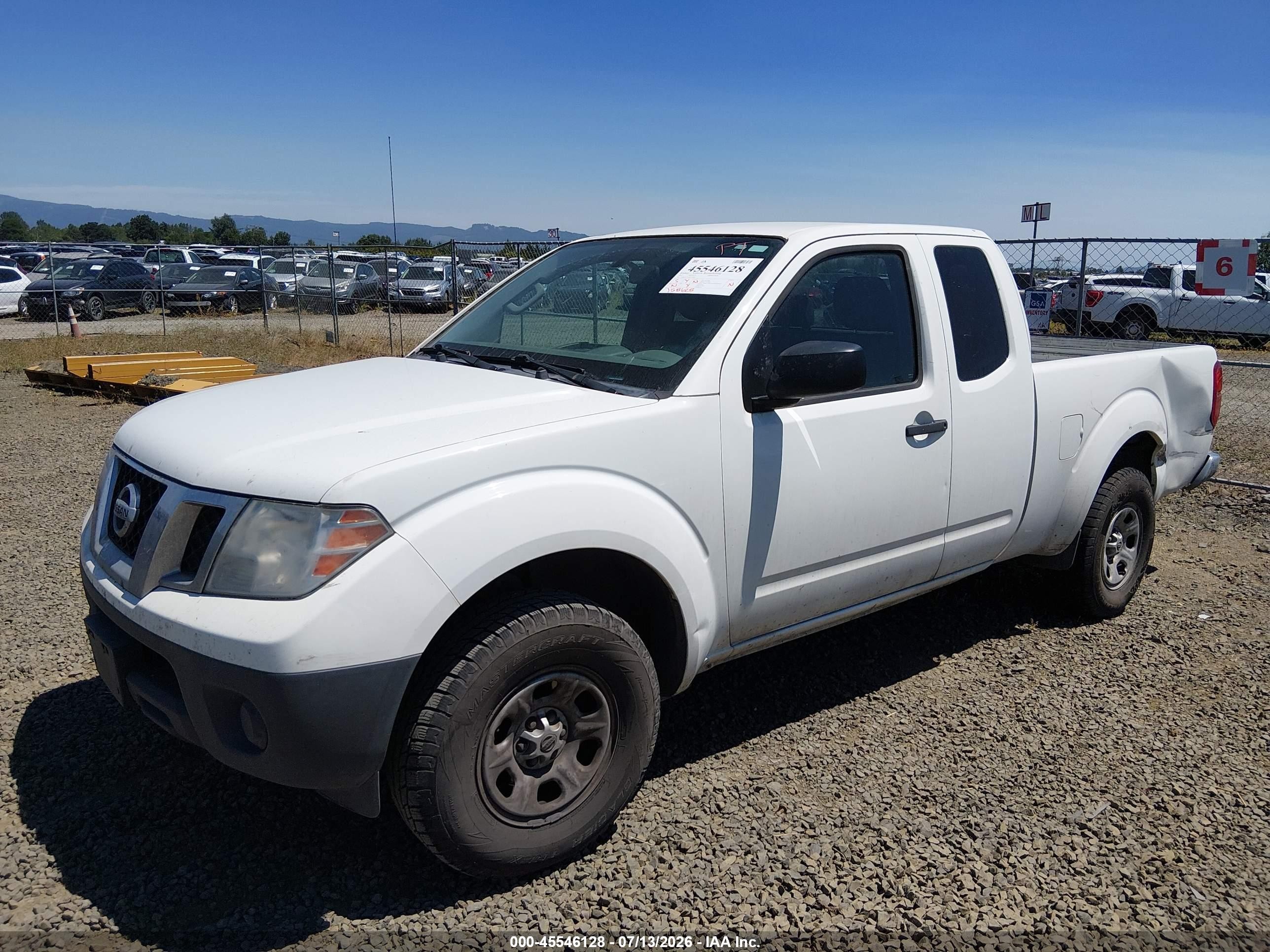 2015 Nissan Frontier S/sv-i4 White vin: 1N6BD0CT1FN757808