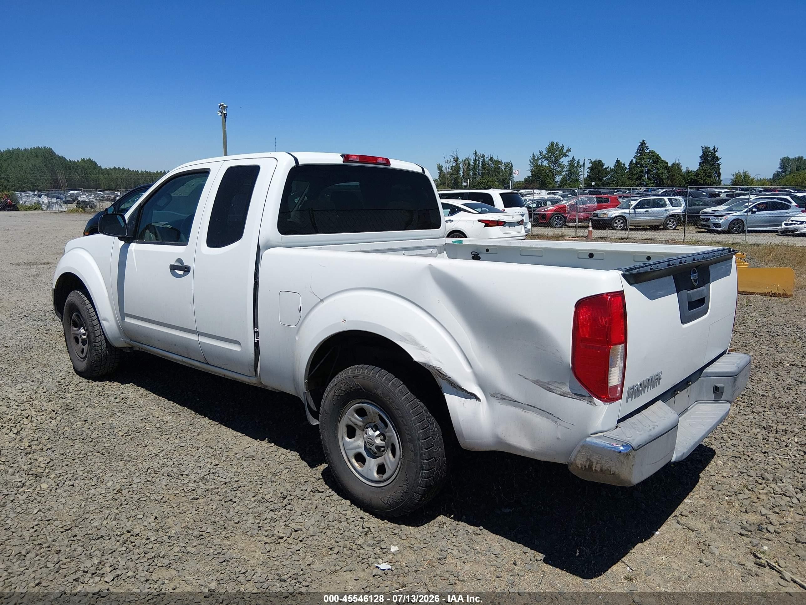 2015 Nissan Frontier S/sv-i4 White vin: 1N6BD0CT1FN757808