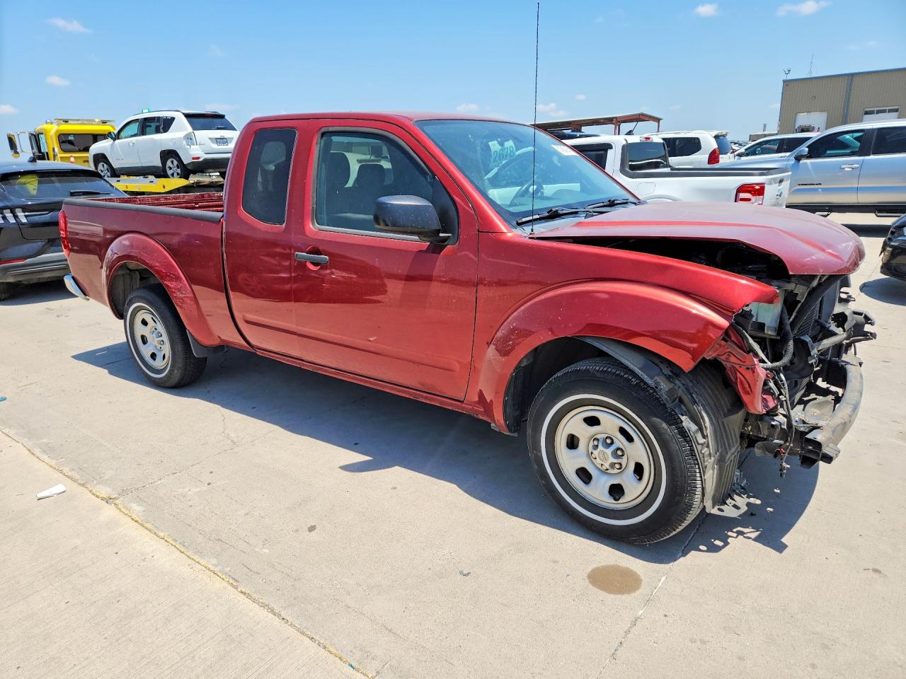 2015 Nissan Frontier S Burgundy vin: 1N6BD0CT2FN707323