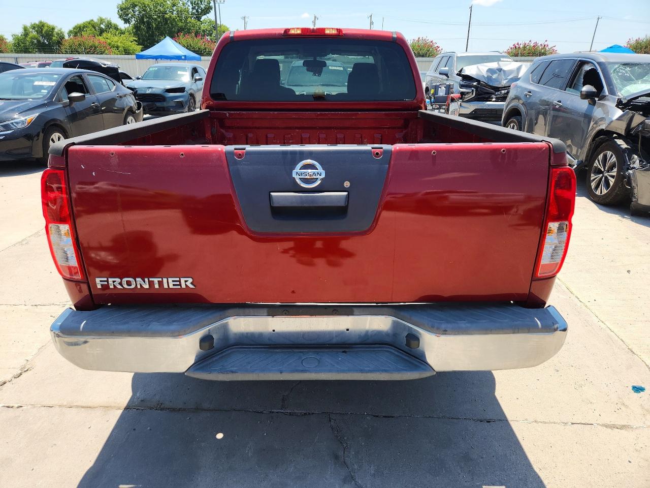 2015 Nissan Frontier S Burgundy vin: 1N6BD0CT2FN707323