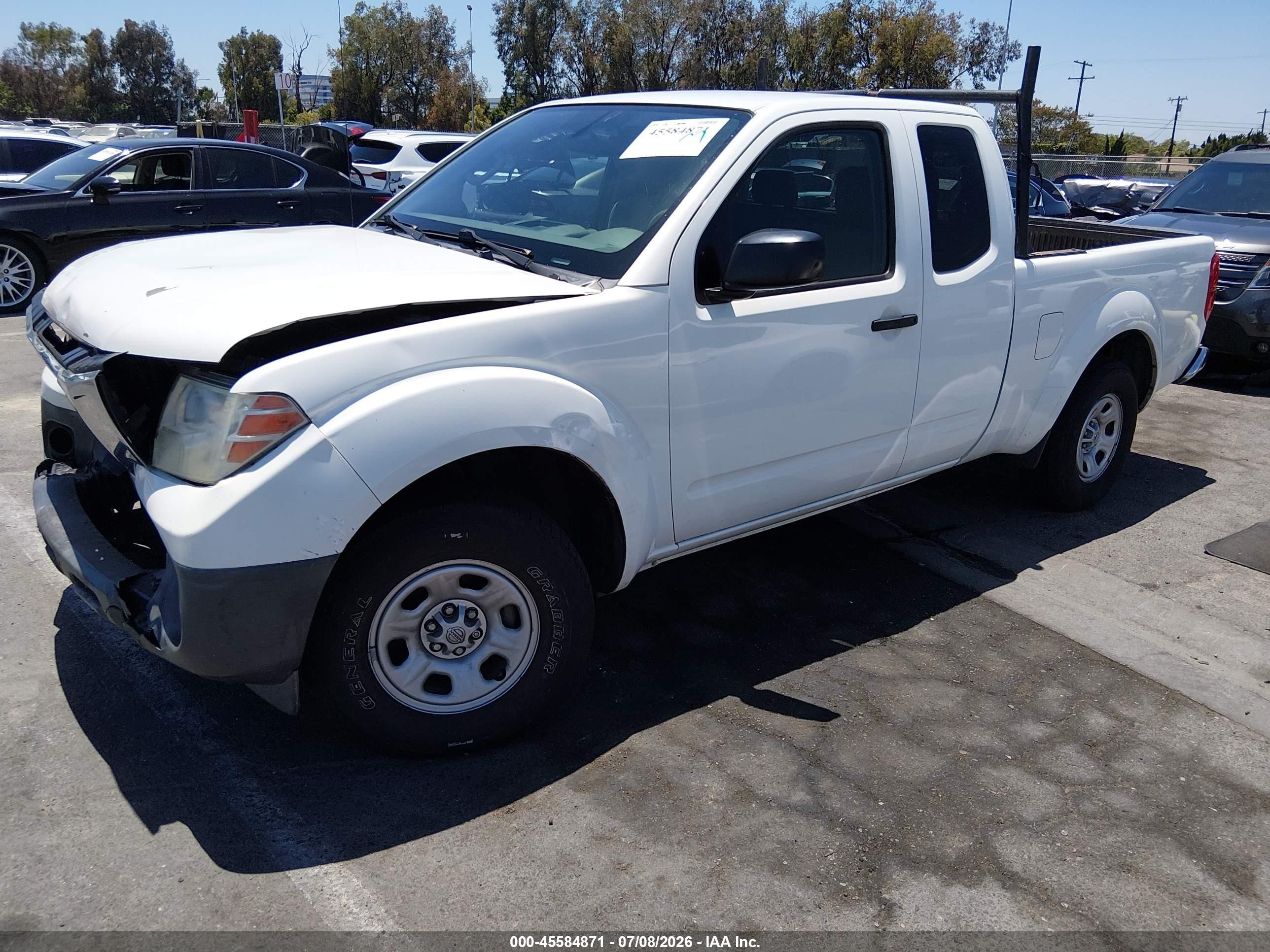2015 Nissan Frontier S White vin: 1N6BD0CT2FN725028