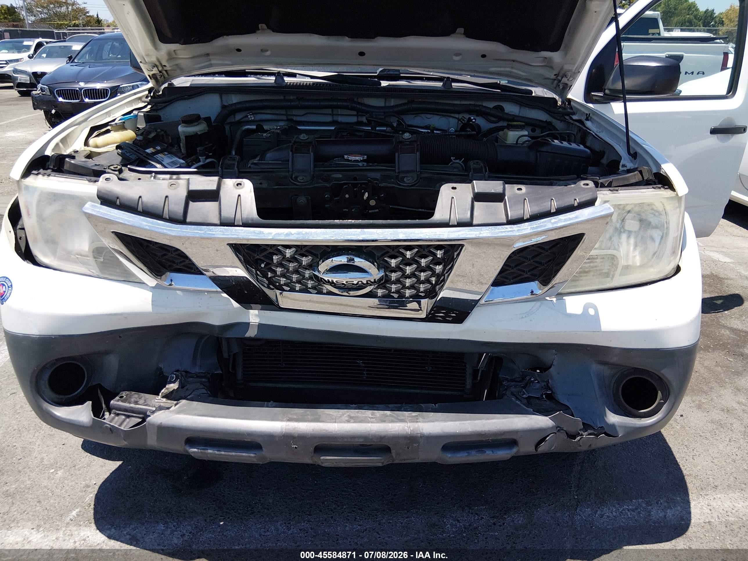2015 Nissan Frontier S White vin: 1N6BD0CT2FN725028