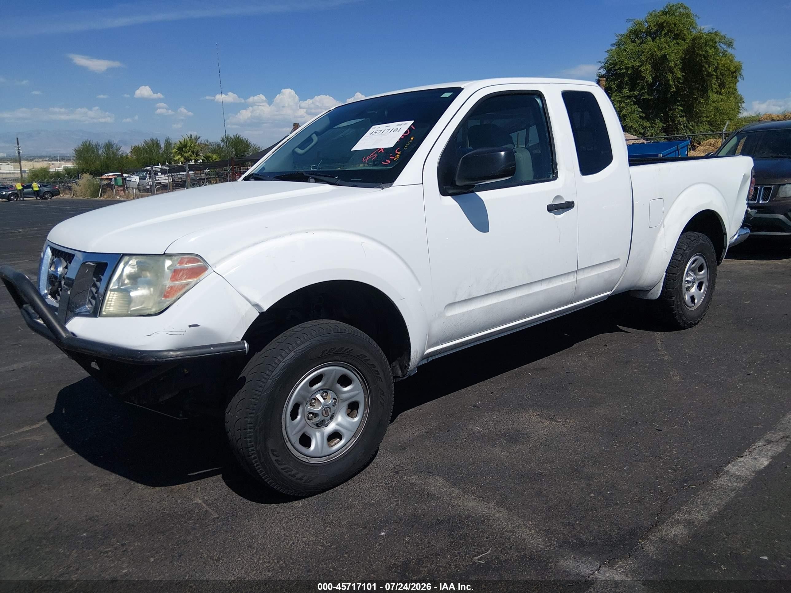 2012 Nissan Frontier S White vin: 1N6BD0CT3CC466329