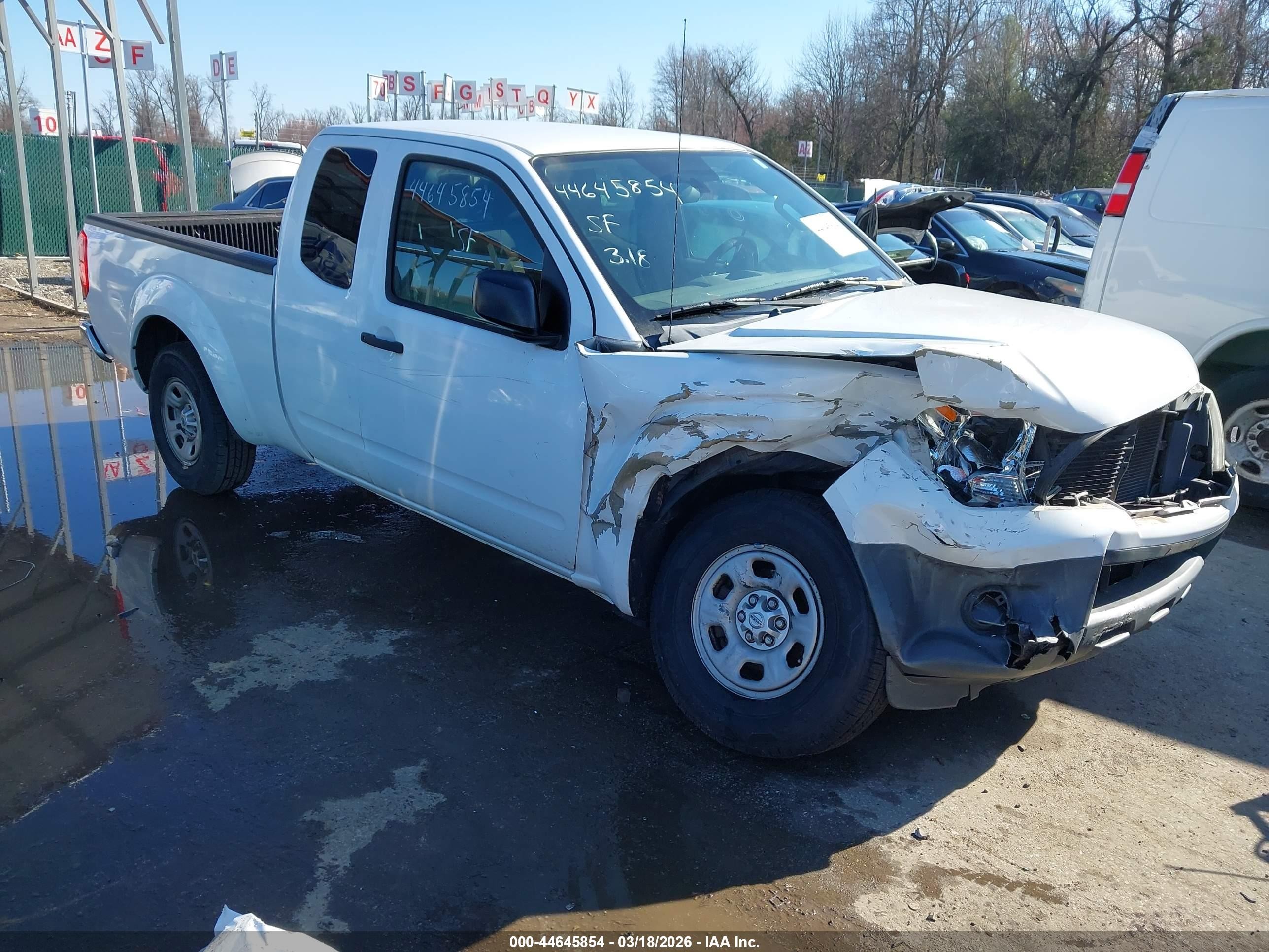 2012 Nissan Frontier S White vin: 1N6BD0CT3CC473538