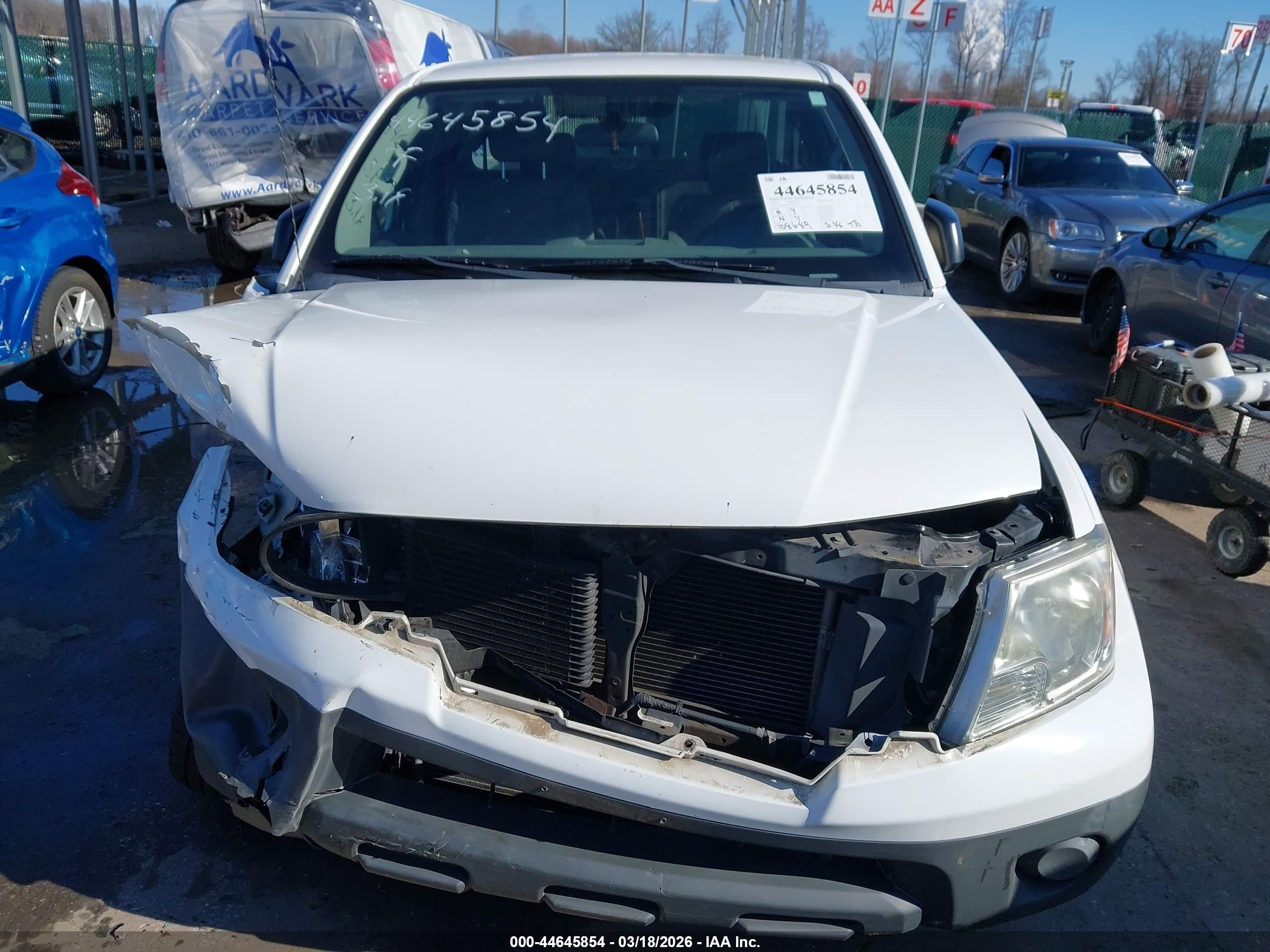 2012 Nissan Frontier S White vin: 1N6BD0CT3CC473538