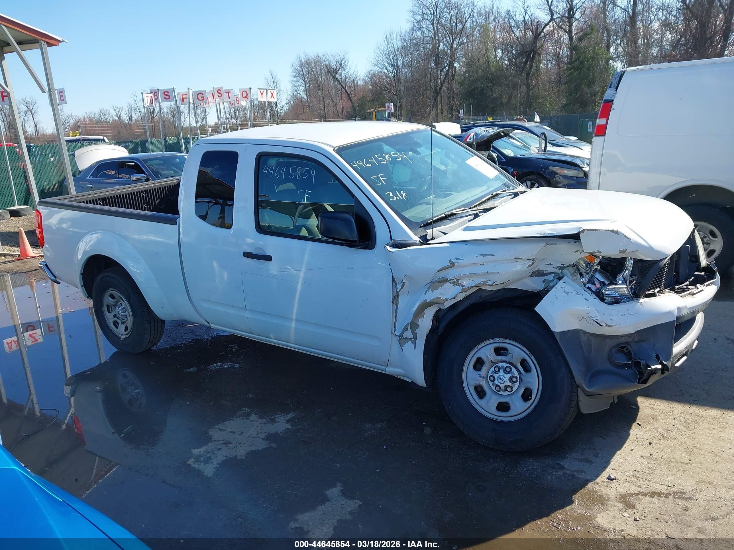 2012 Nissan Frontier S White vin: 1N6BD0CT3CC473538