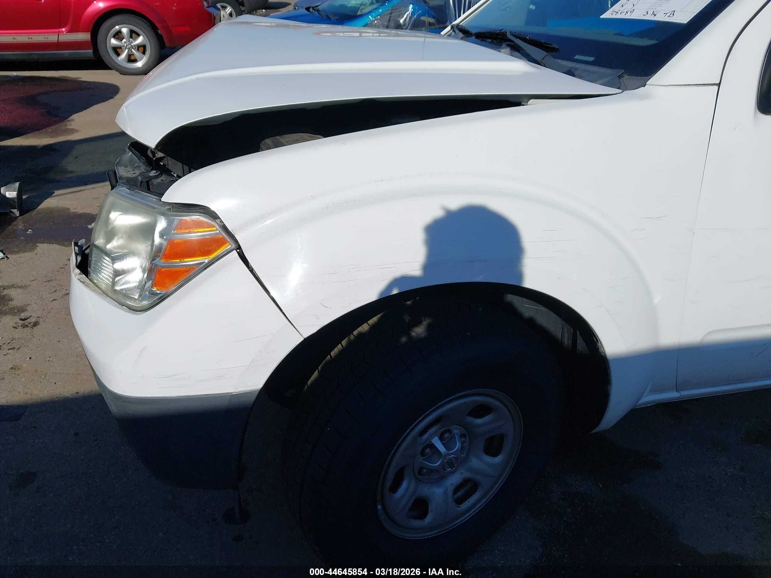 2012 Nissan Frontier S White vin: 1N6BD0CT3CC473538